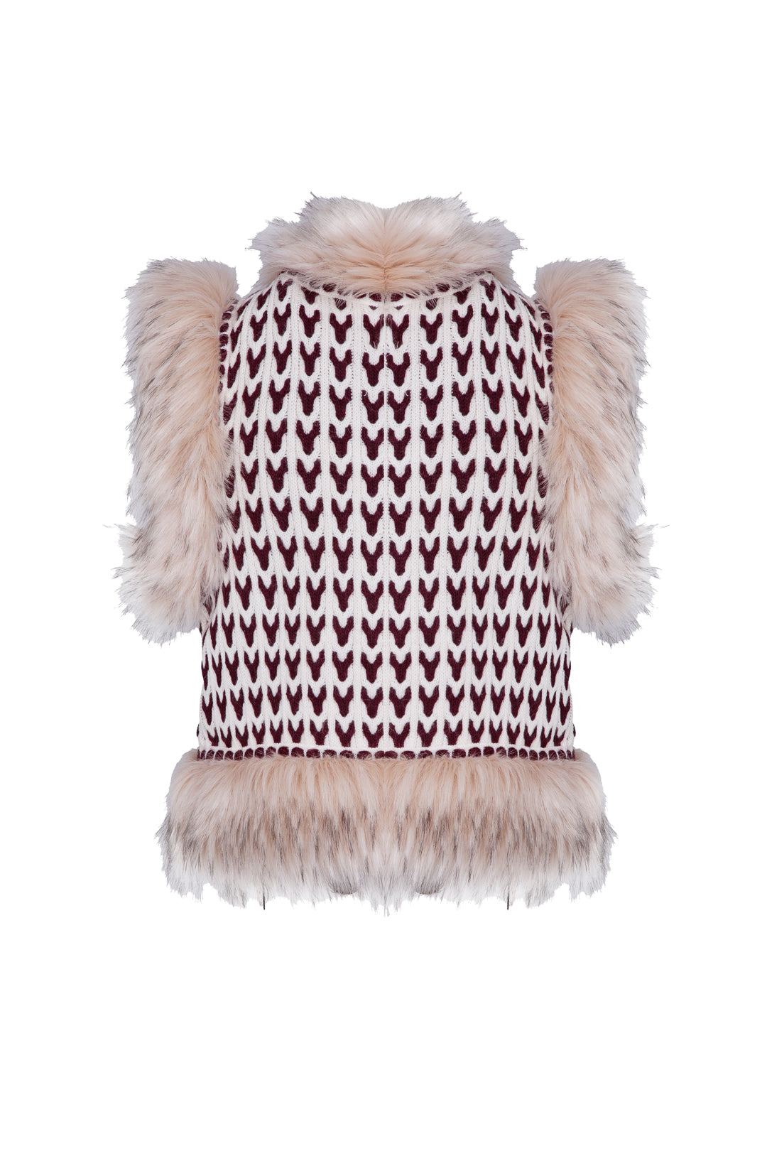 NICOLETTE BICOLOR RAW ETHNIC VEST
