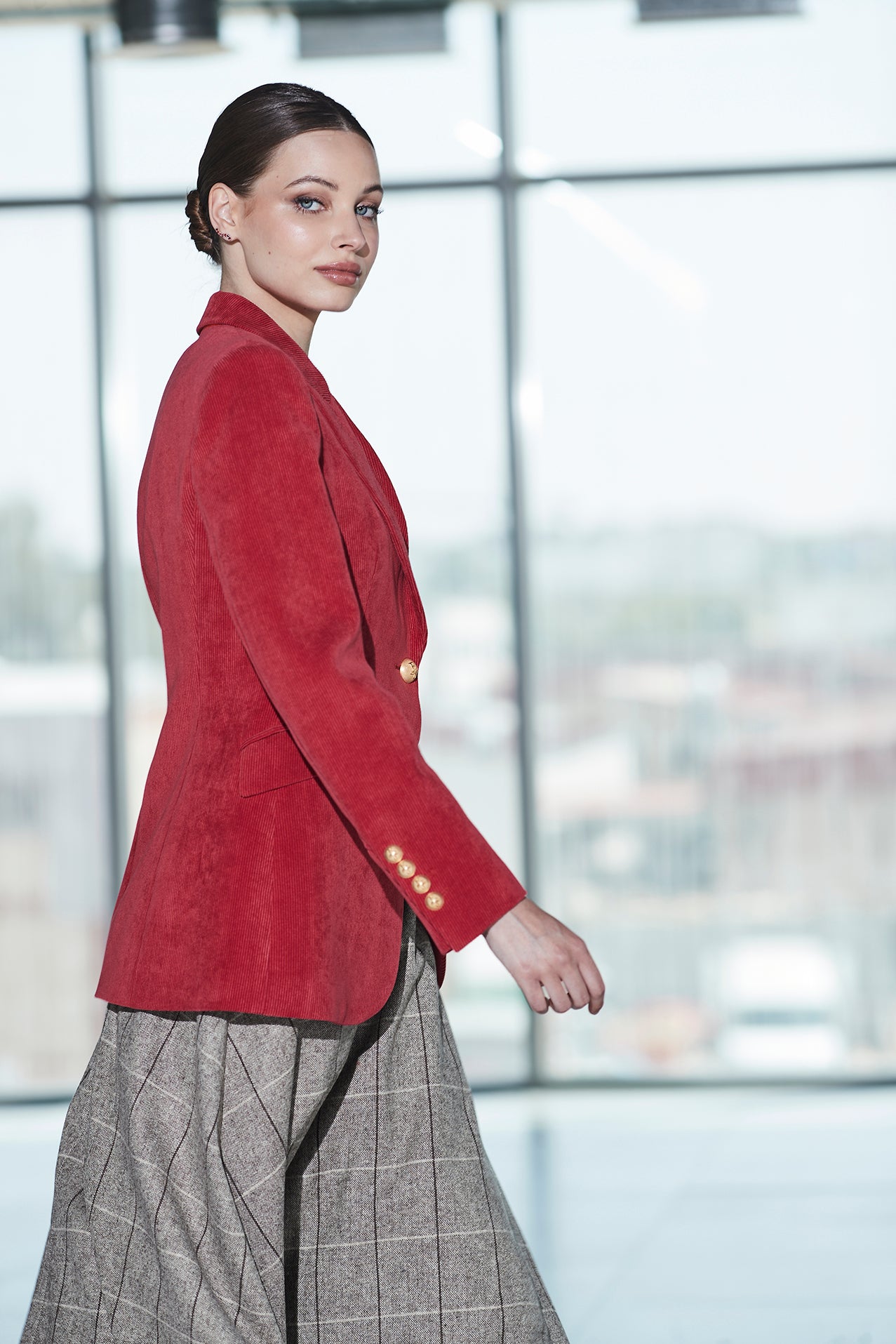 CASILDA 05 RUBY CORDUROY BLAZER