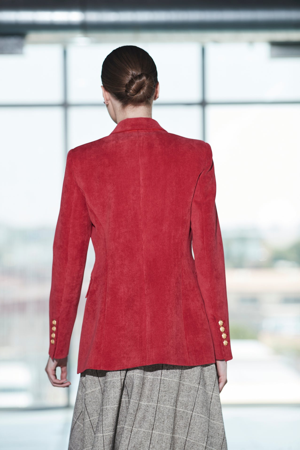 CASILDA 05 RUBY CORDUROY BLAZER