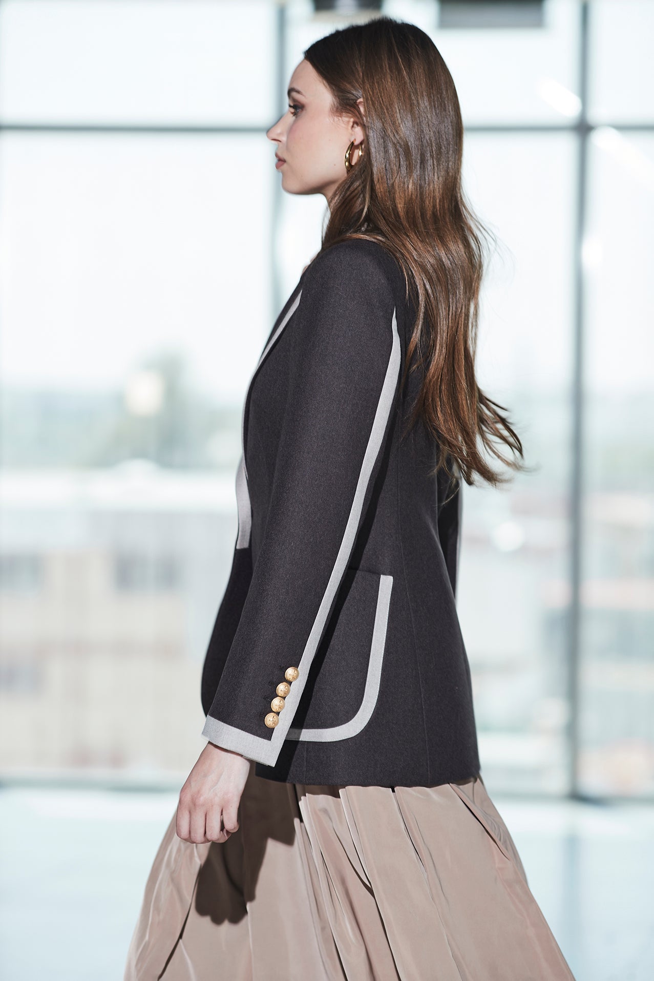 CACAO LAURENT BROWN 02 BLAZER