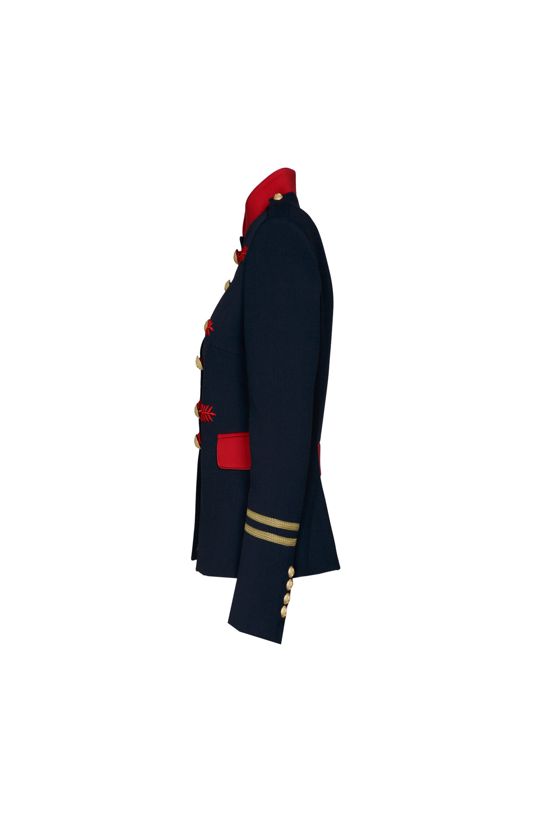RENATA SCOTTISH NAVY EMBROIDERED BLAZER