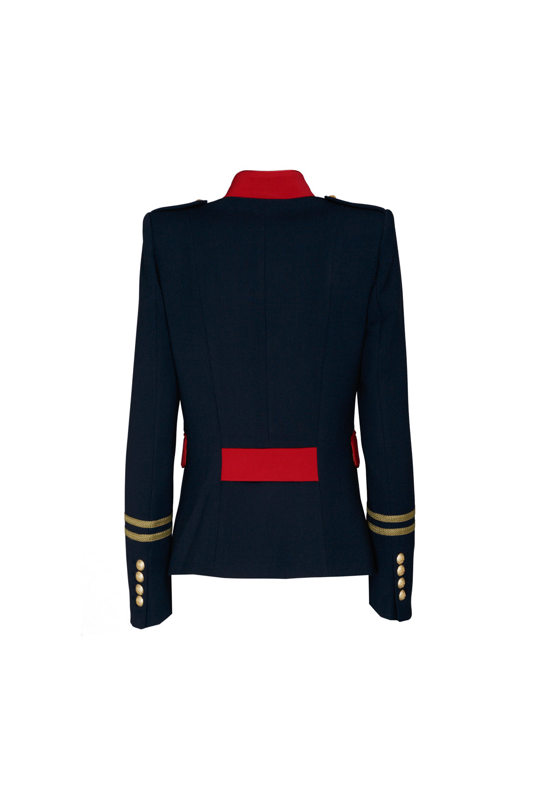 RENATA SCOTTISH NAVY EMBROIDERED BLAZER