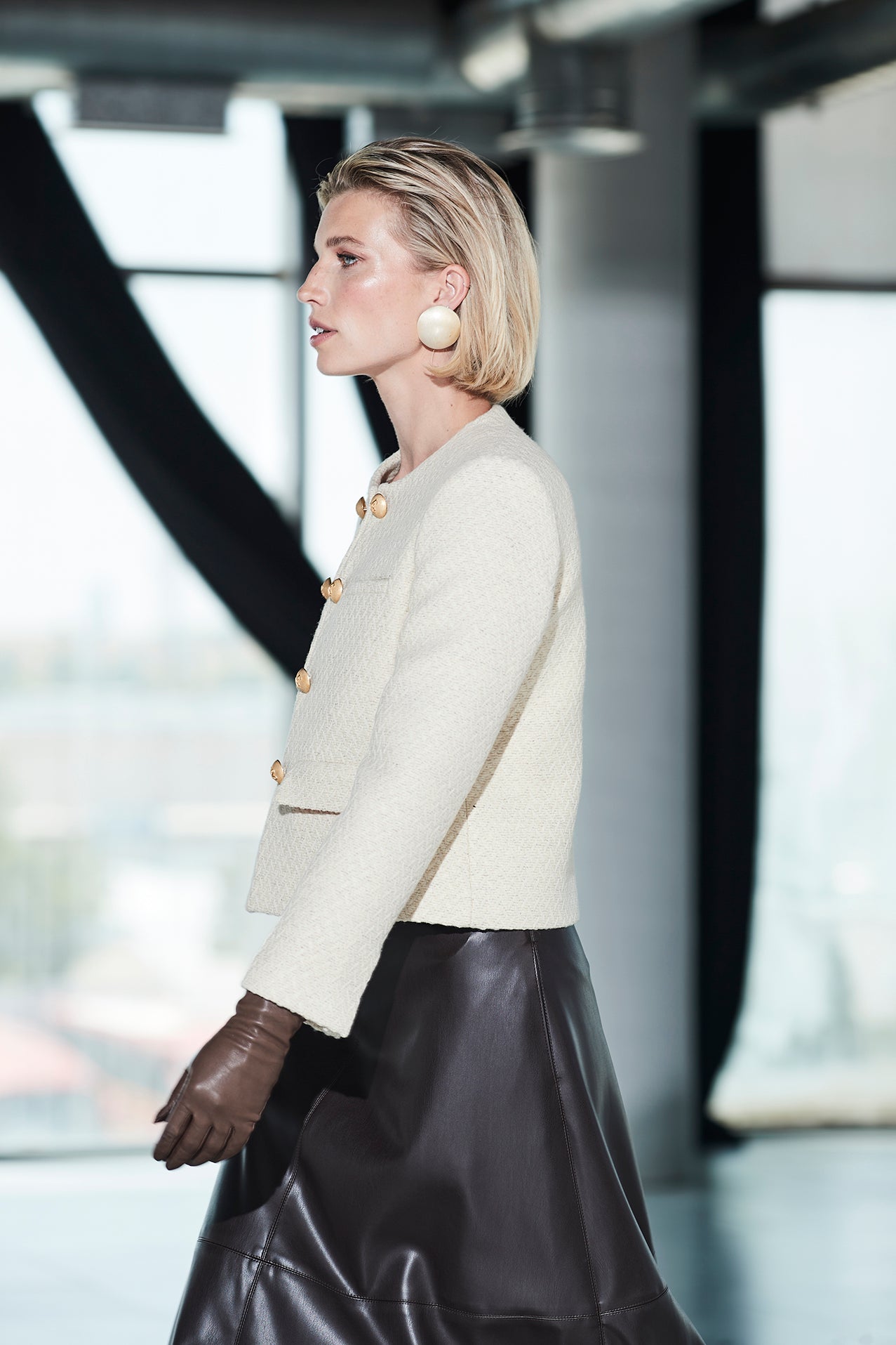 EVELYN SAPPHIRE CROPPED BLAZER