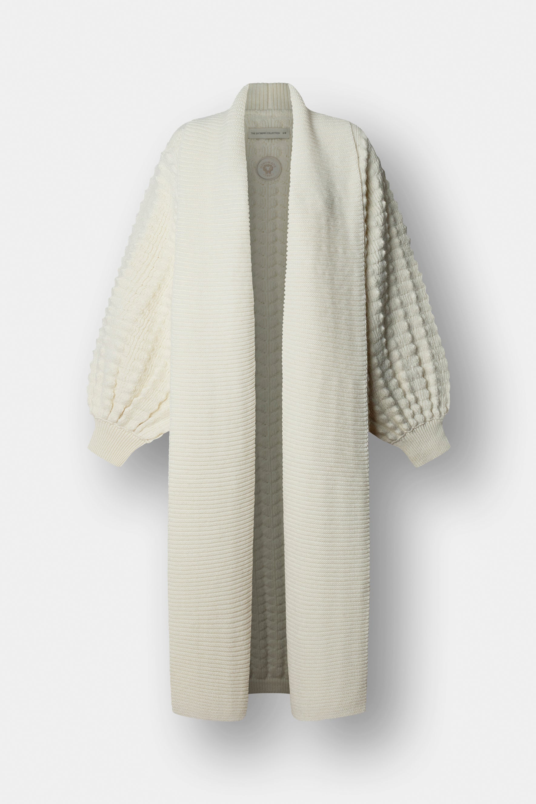 Dominic Long White Knit Cardigan - Limited Edition