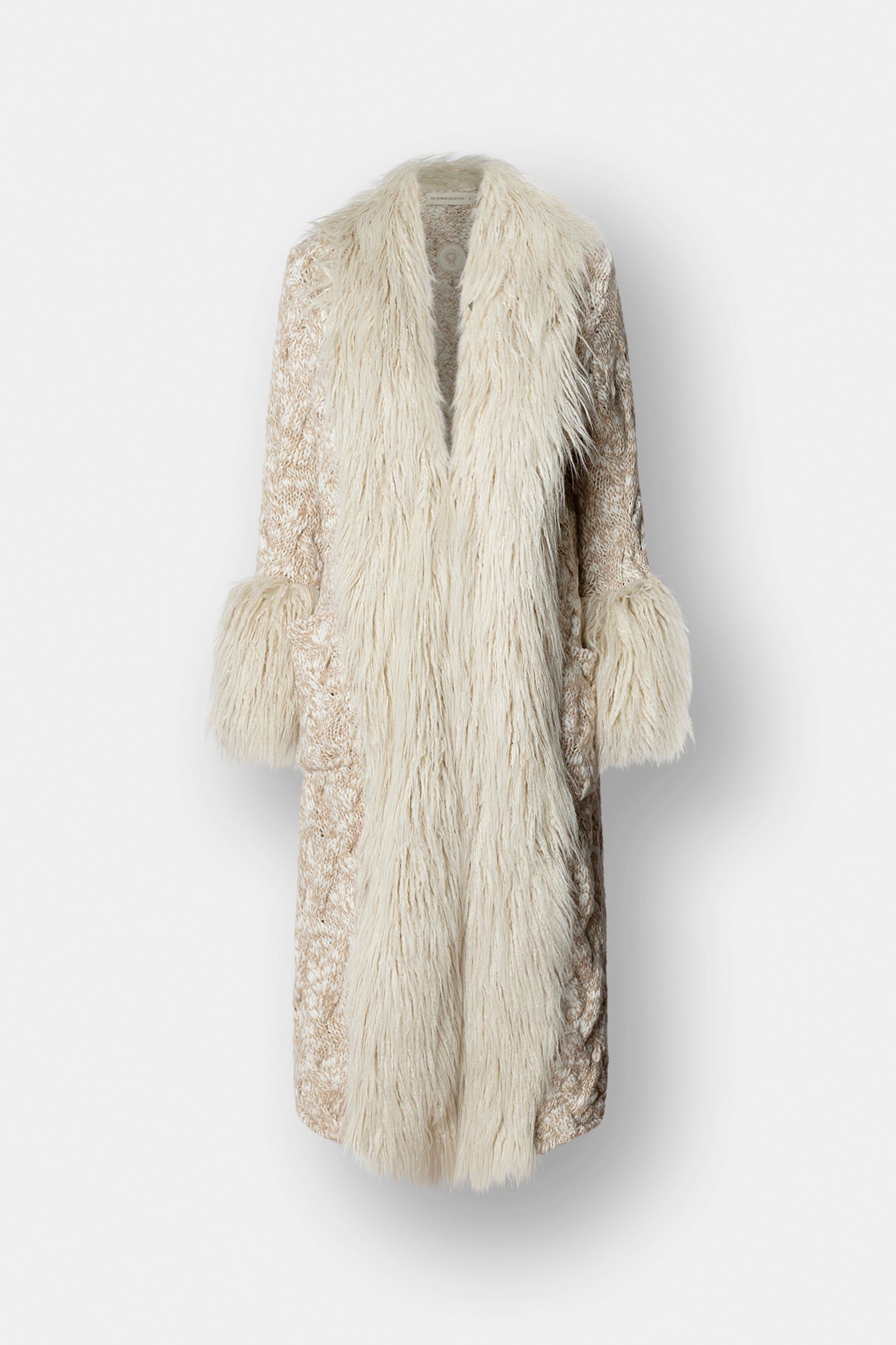 Connor Long Knit Coat with Faux Fur - Limited Edition