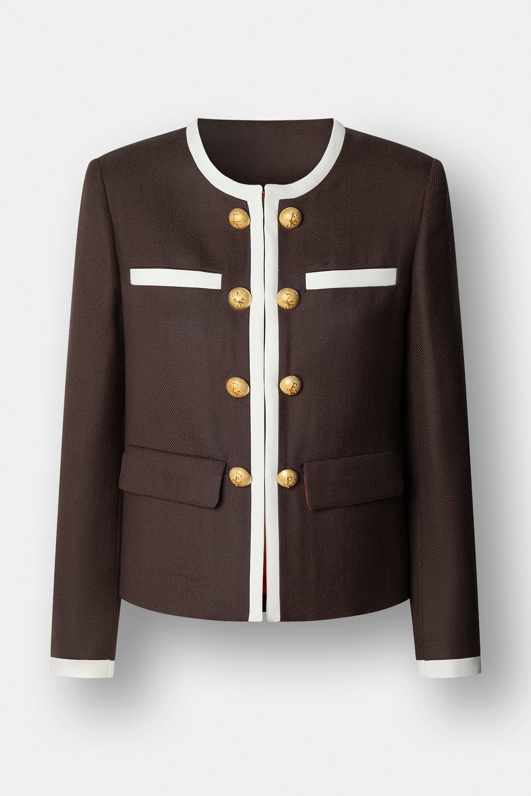 Talulla Wool Blazer with Round Neck - Limited Edition
