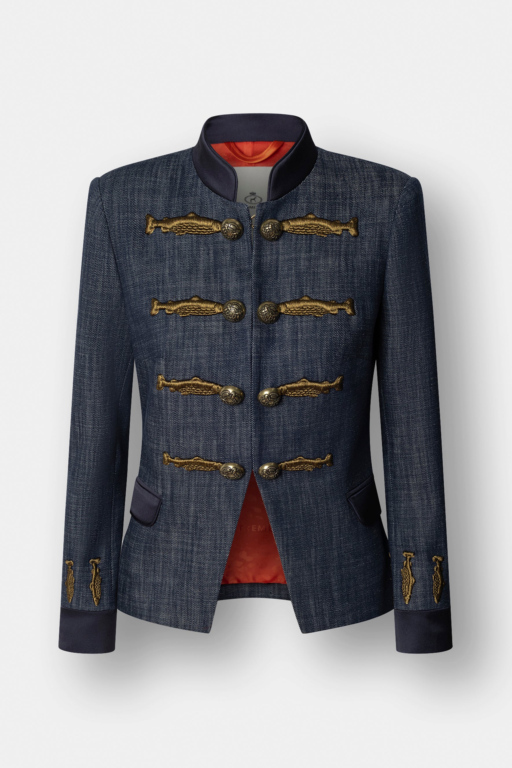 Nuvola Denim Embroidered Cotton Blazer - Limited Edition