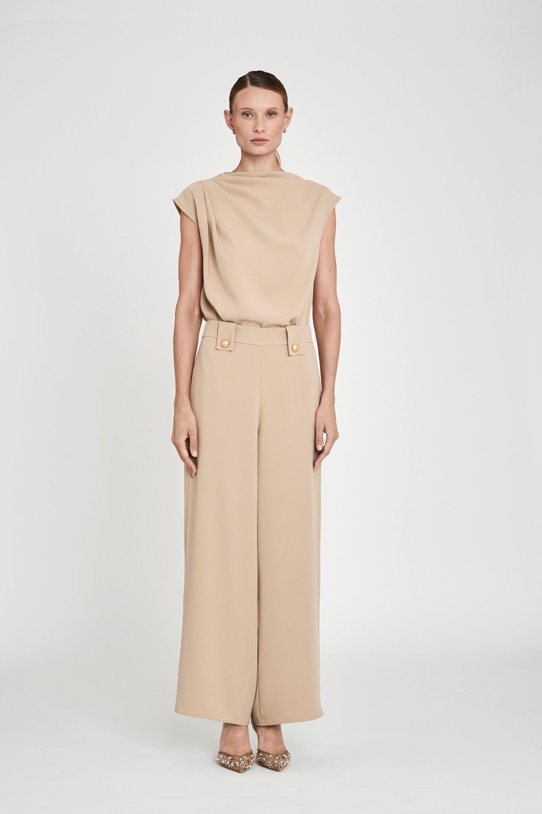 BENEDETTA TOFFEE ASYMMETRICAL TOP