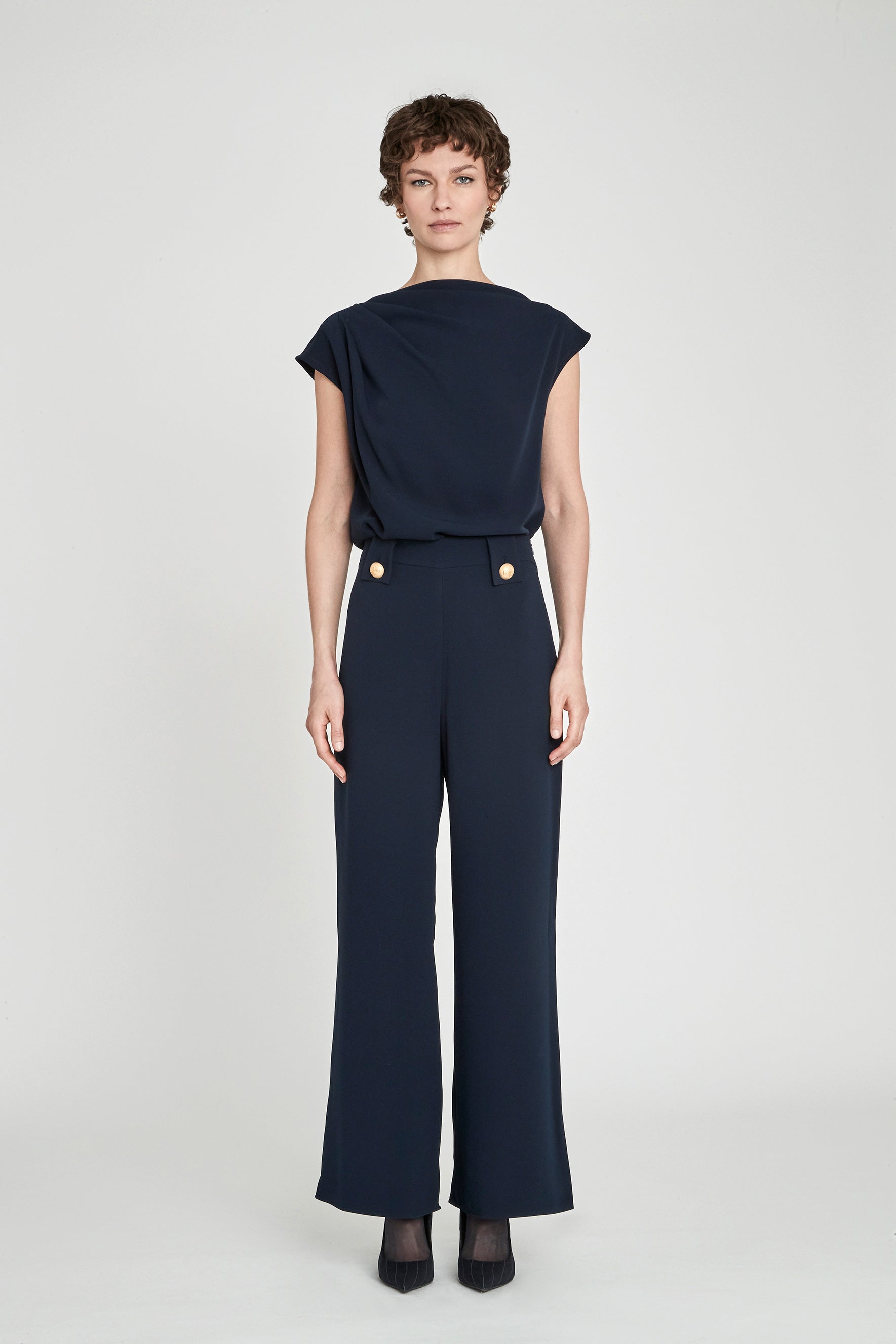 BENEDETTA INDIGO ASYMMETRICAL TOP