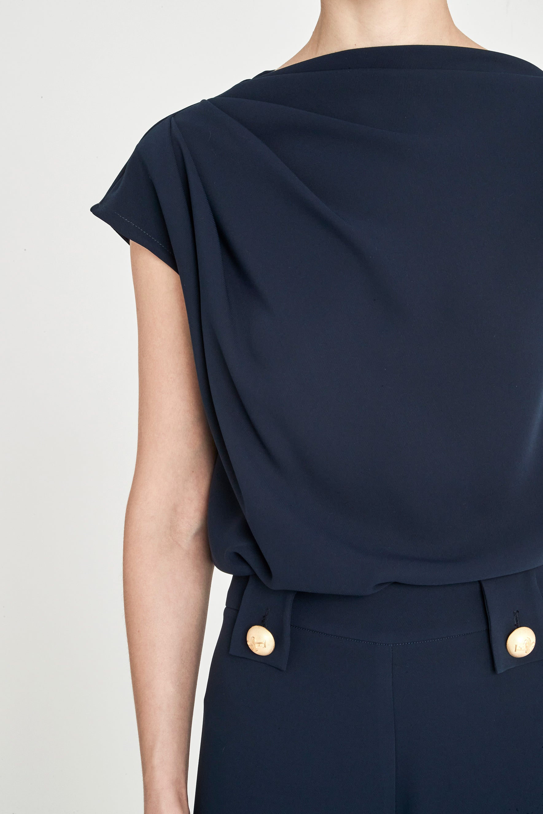 BENEDETTA INDIGO ASYMMETRICAL TOP
