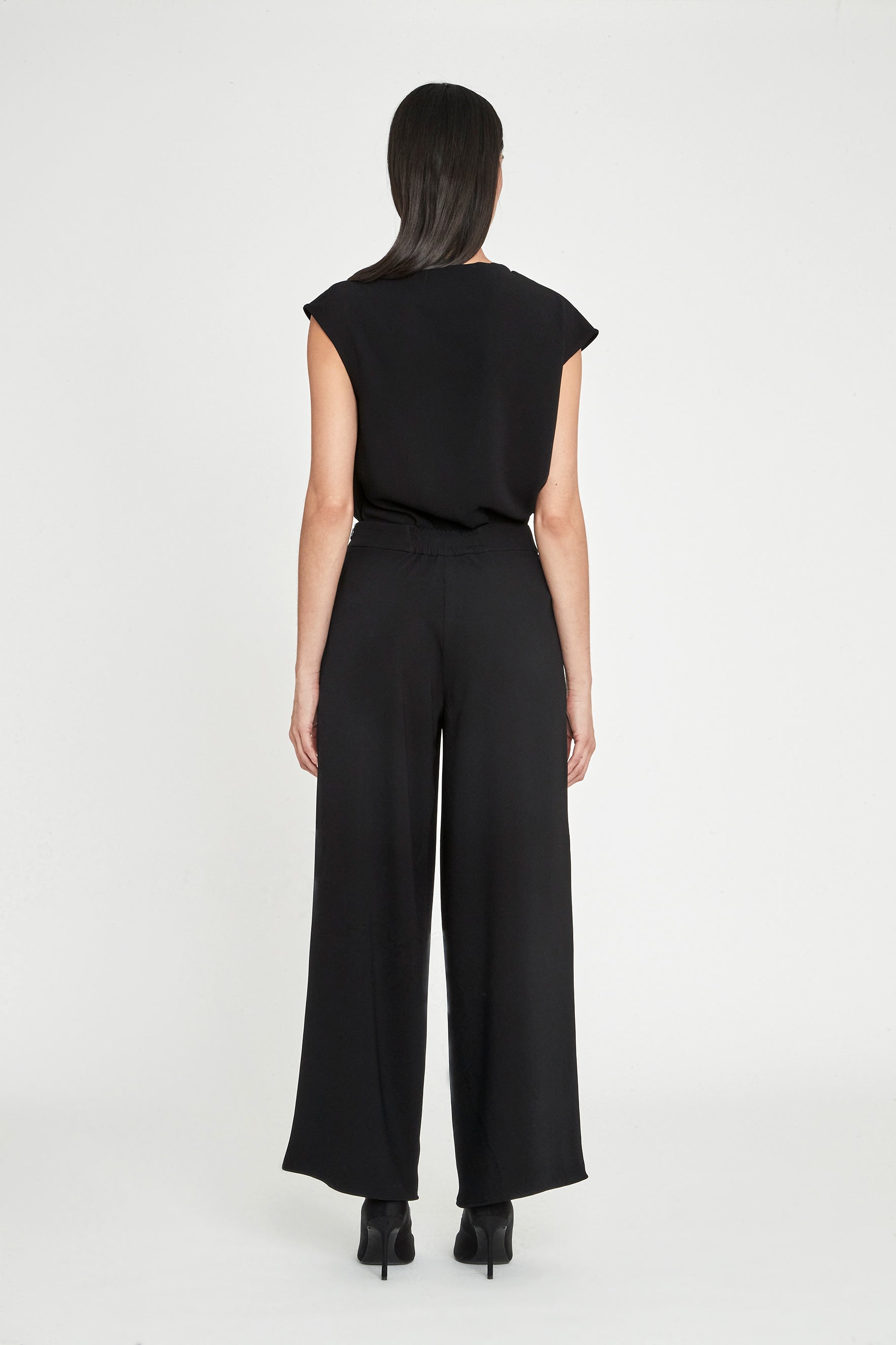 BENEDETTA BLACK ASYMMETRICAL TOP