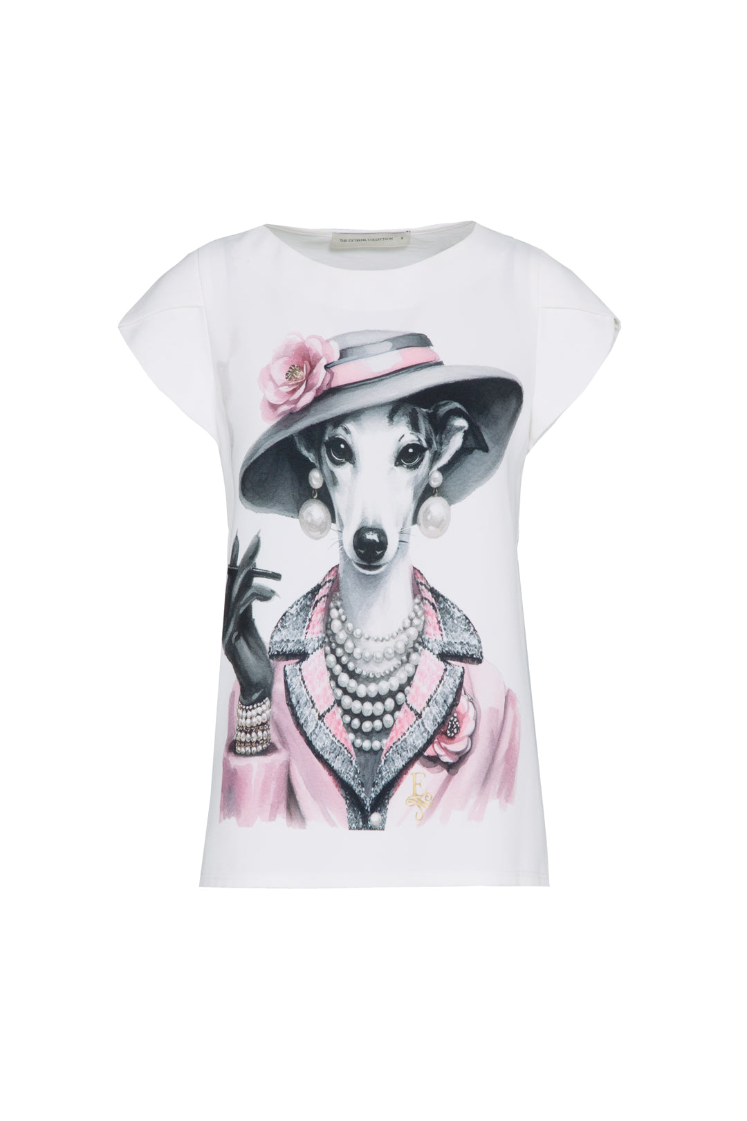 WHITE CAMELIA T-SHIRT