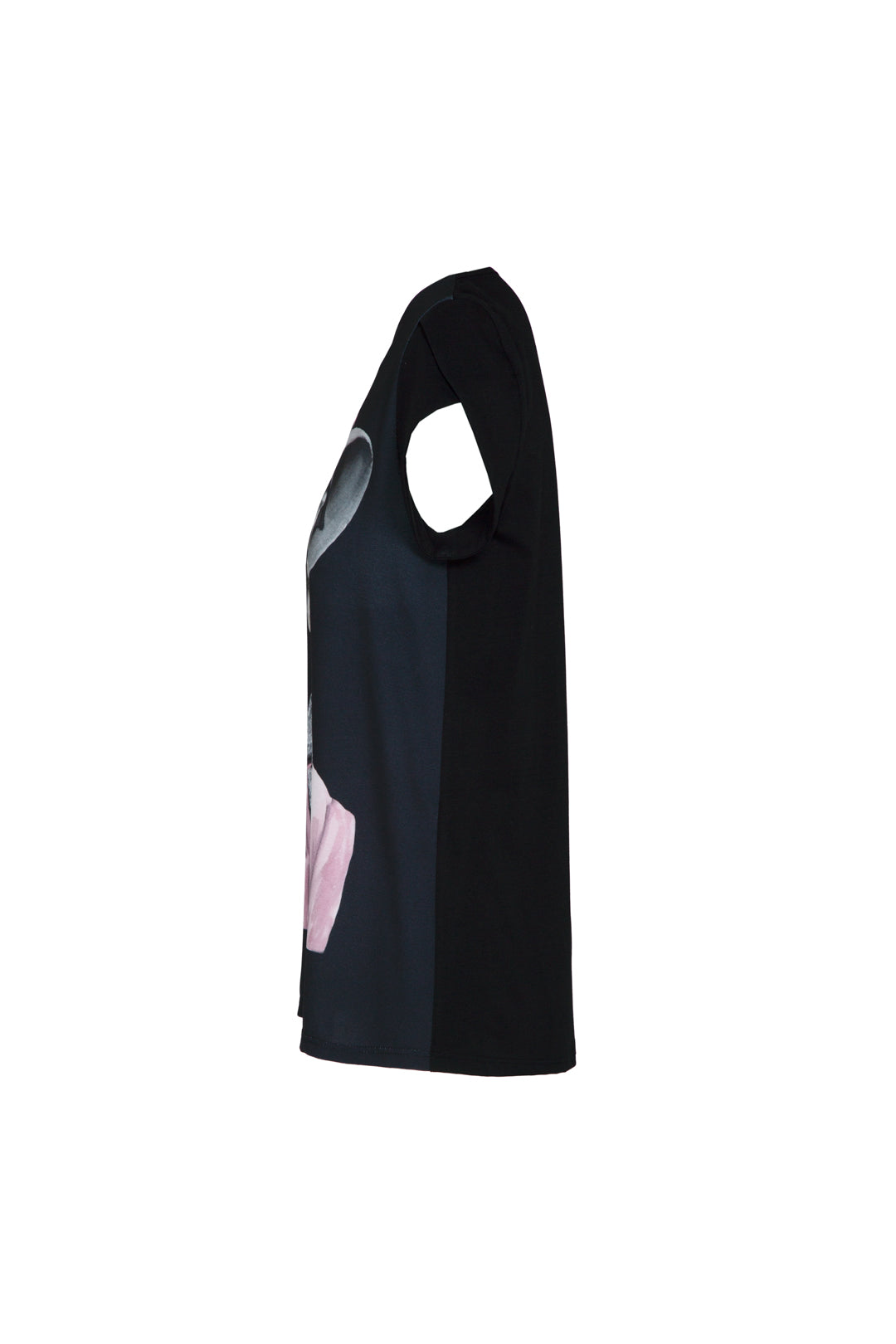 BLACK CAMELIA T-SHIRT