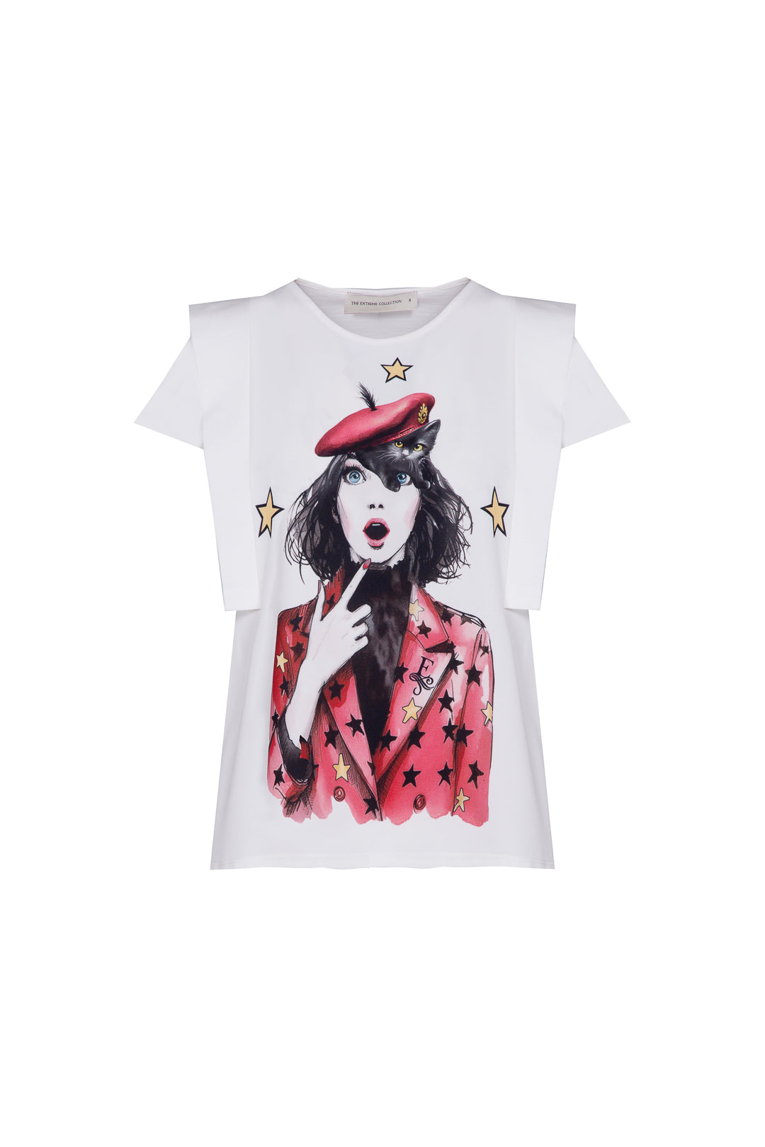CAMISETA BLANCO GOLDEN STAR