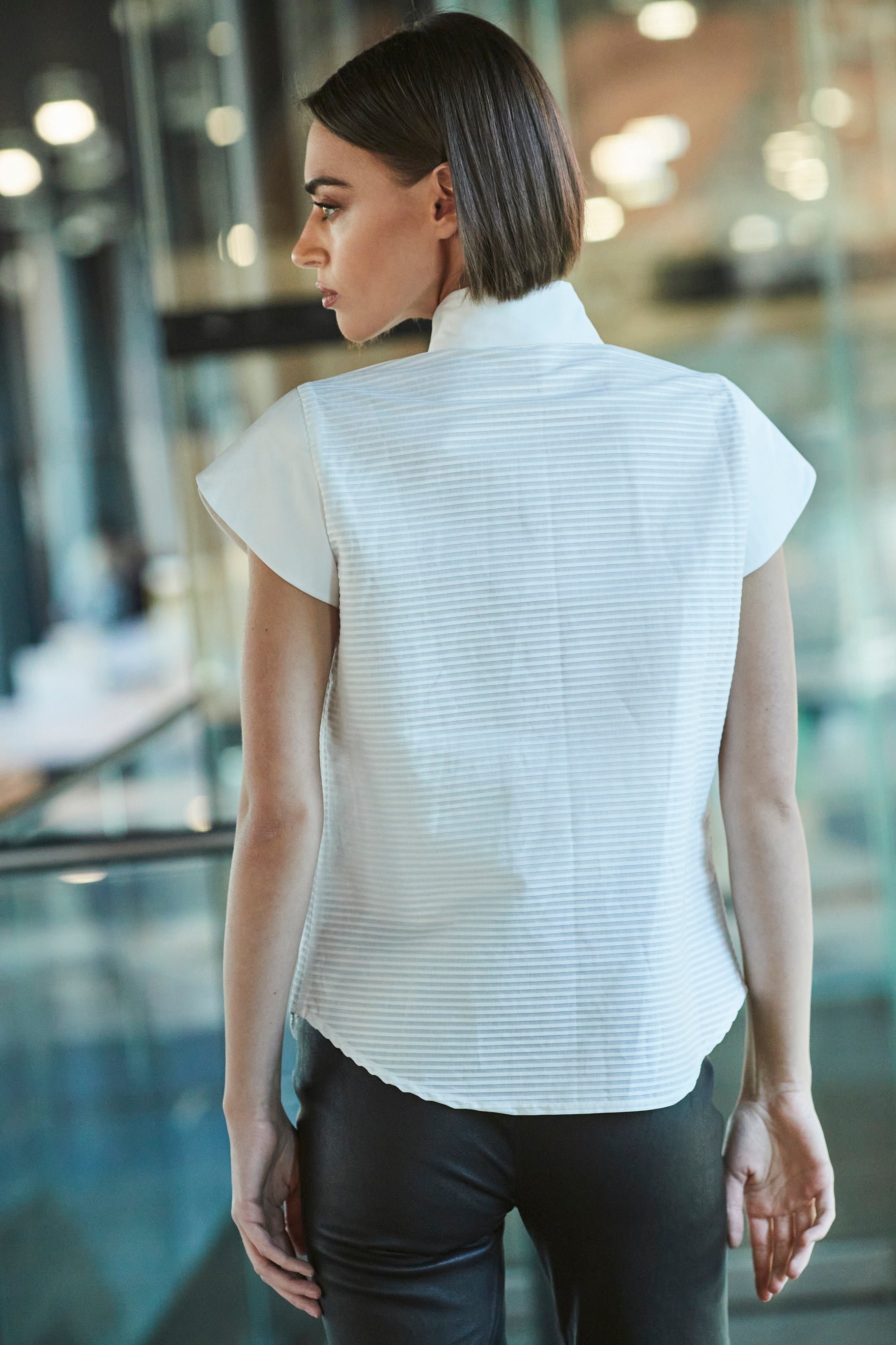 HENRIETTA TAILORED PINTUCK SHIRT