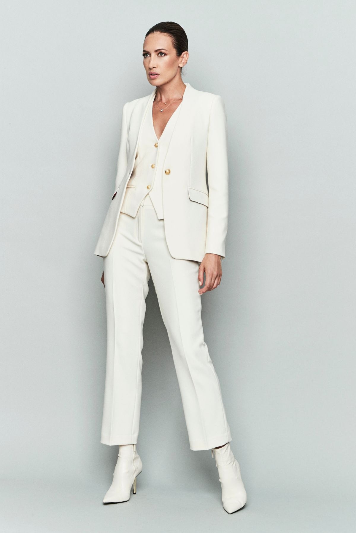 Ivory tailored trousers Maren - Limited Edition