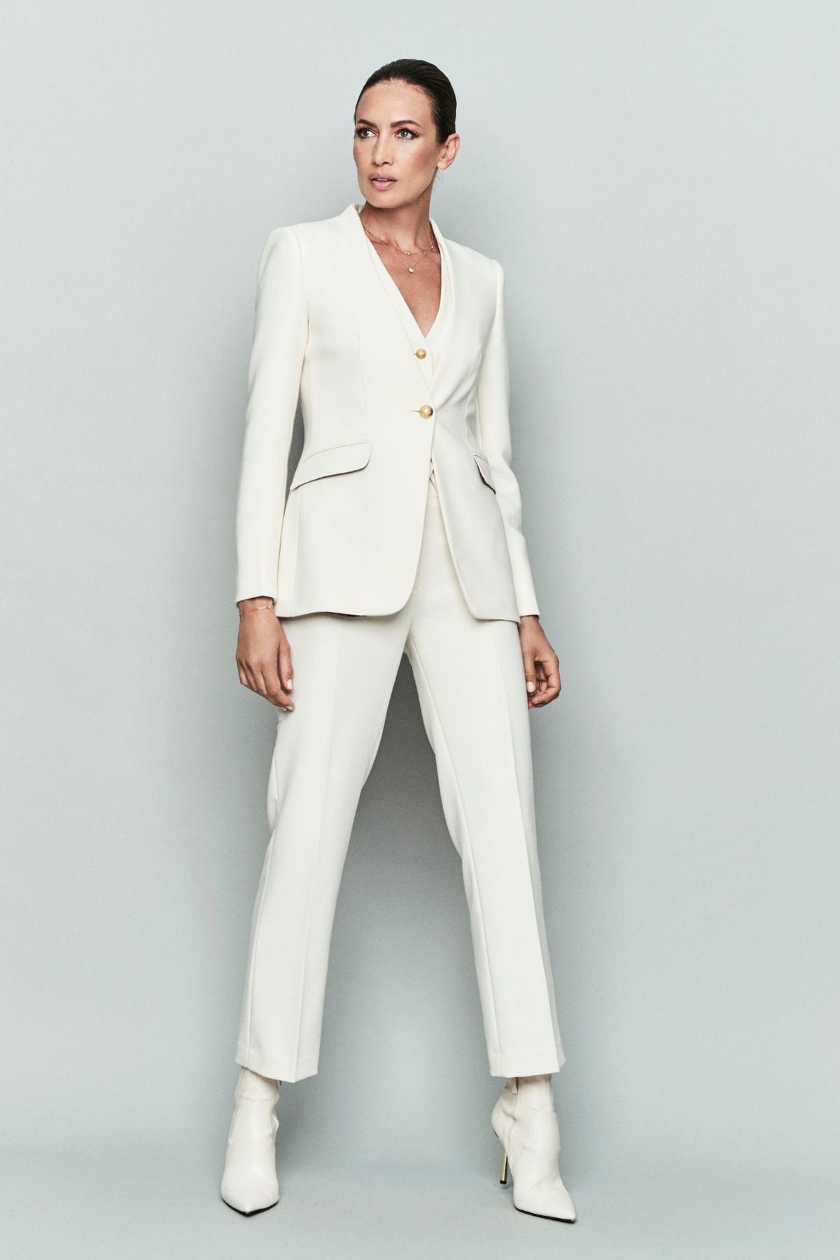 Ivory tailored trousers Maren - Limited Edition