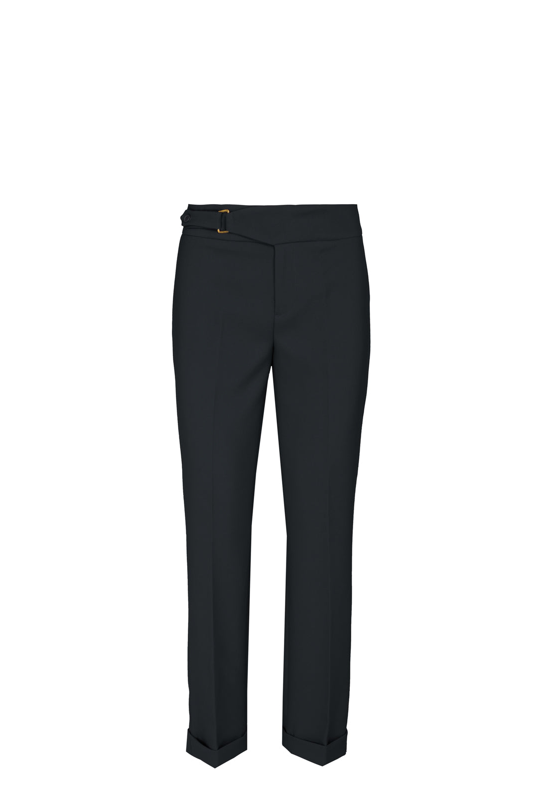 ATELIER 02 BLACK BUCKLE TROUSERS