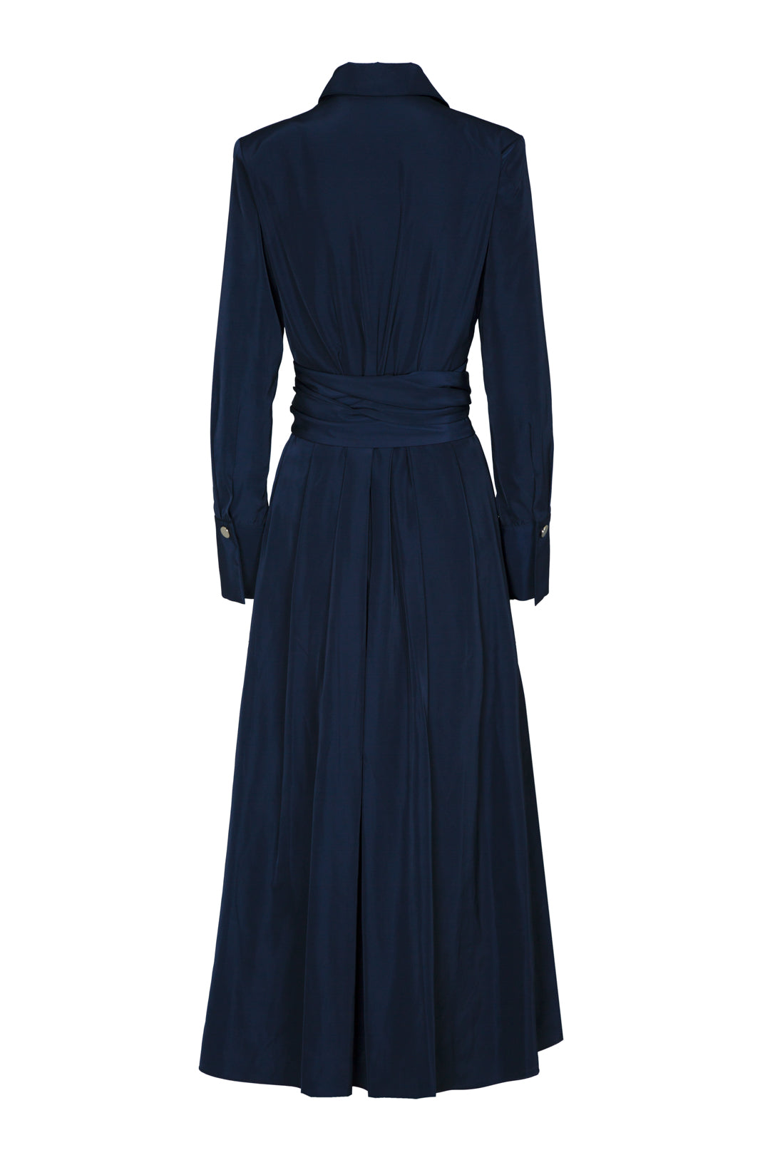 VESTIDO CAMISERO LISO MARINO CORNELIA