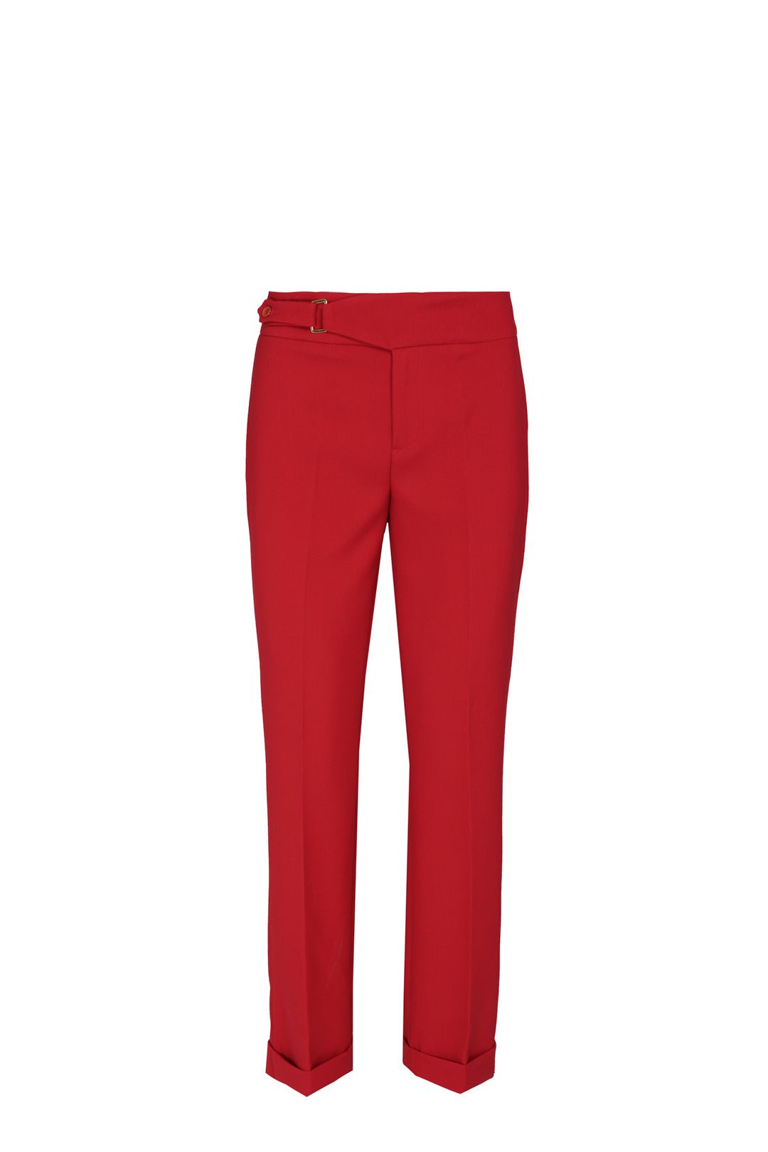 ATELIER 02 RED BUCKLE TROUSERS - THE EXTREME COLLECTION