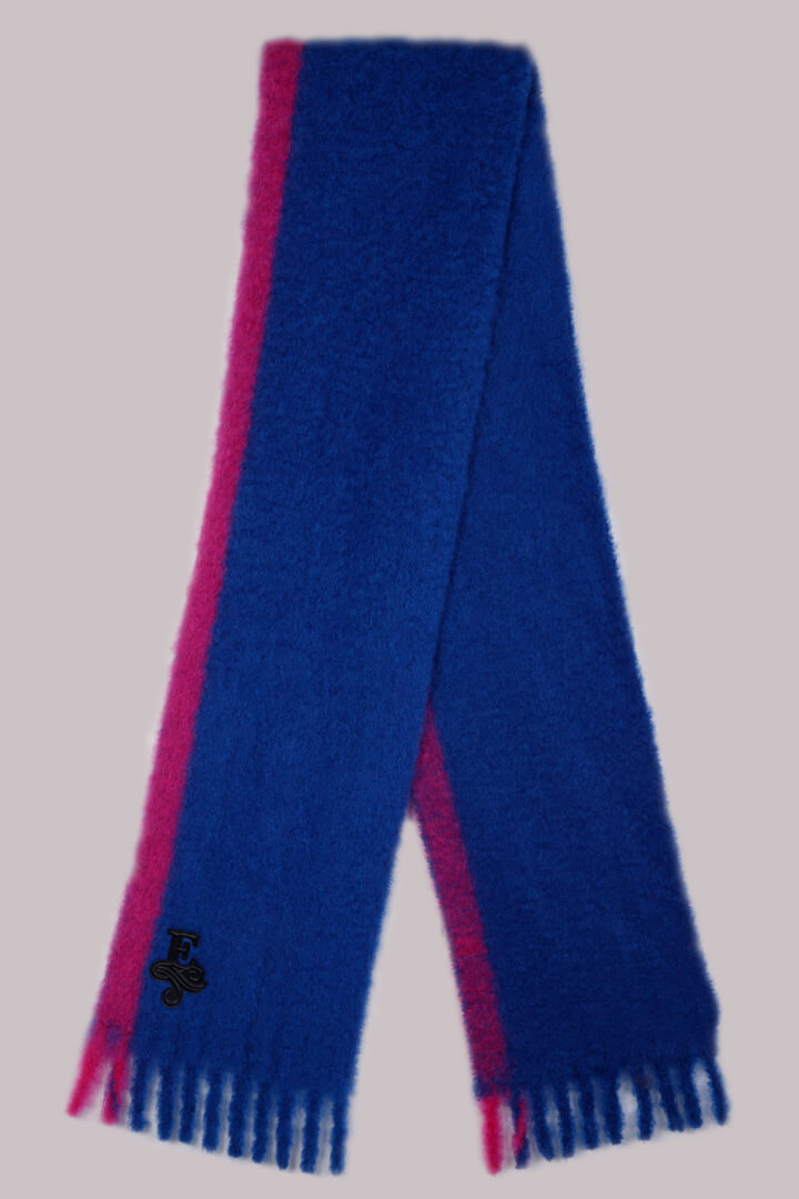 PAXTON TWO-TONE MOHAIR SCARF