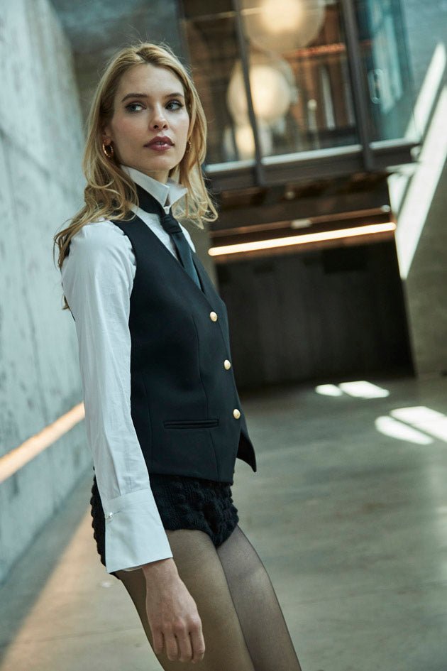 BLACK ATELIER WAISTCOAT - THE EXTREME COLLECTION