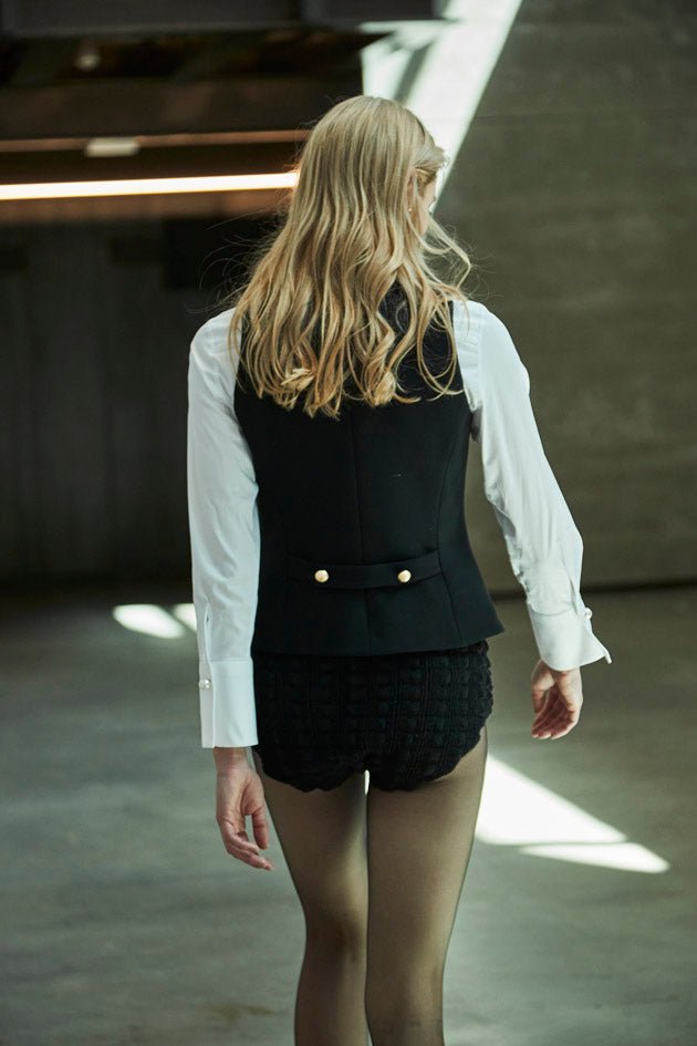BLACK ATELIER WAISTCOAT - THE EXTREME COLLECTION