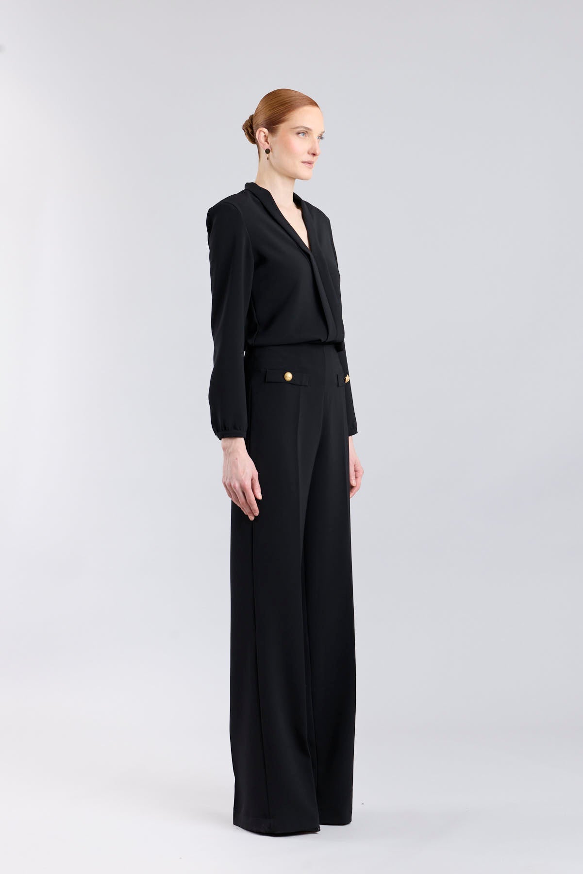 Black High - Waisted Palazzo Trousers - Limited Edition - THE EXTREME COLLECTION