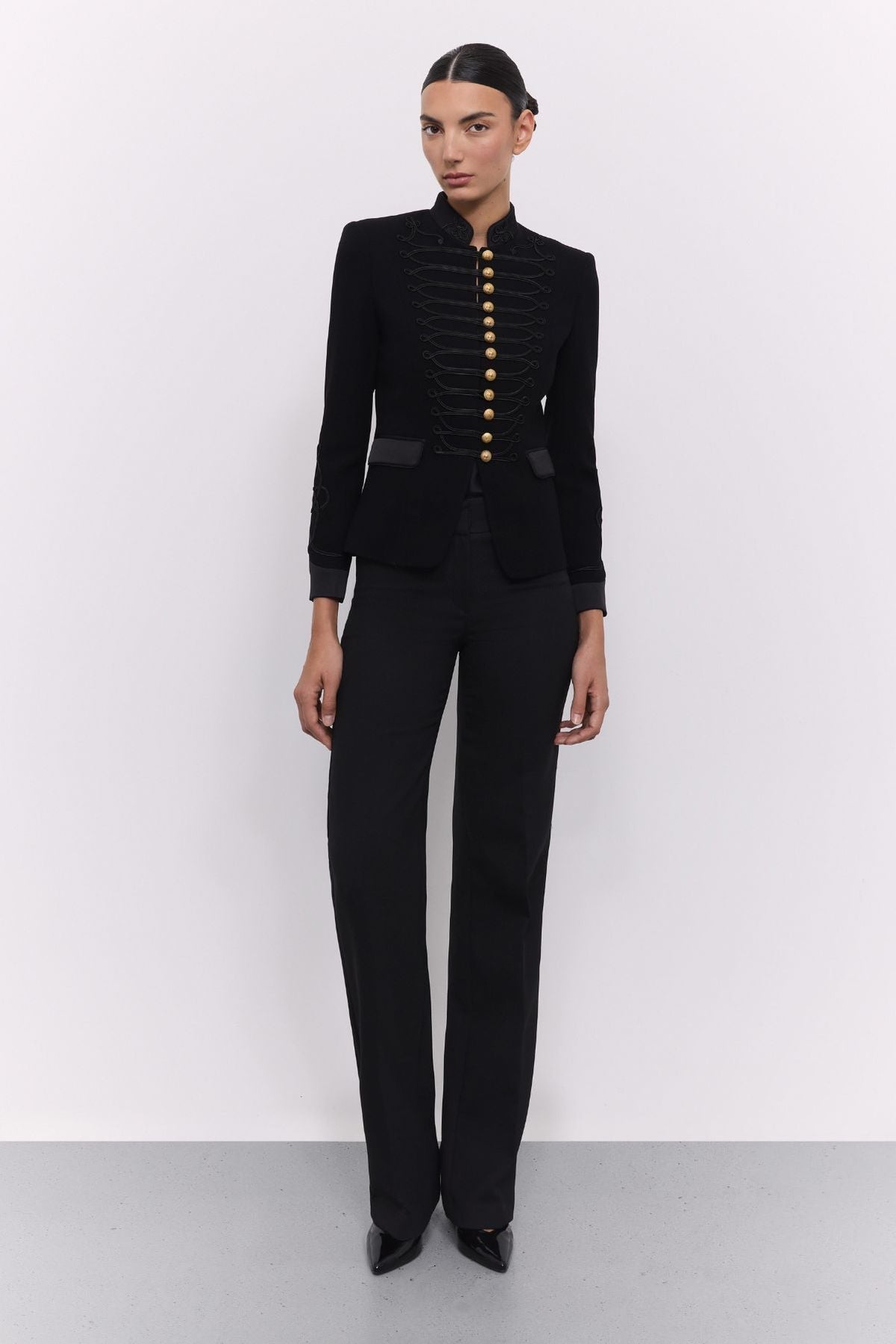 Black Military Blazer Isaura Black 01 - Limited Edition - THE EXTREME COLLECTION