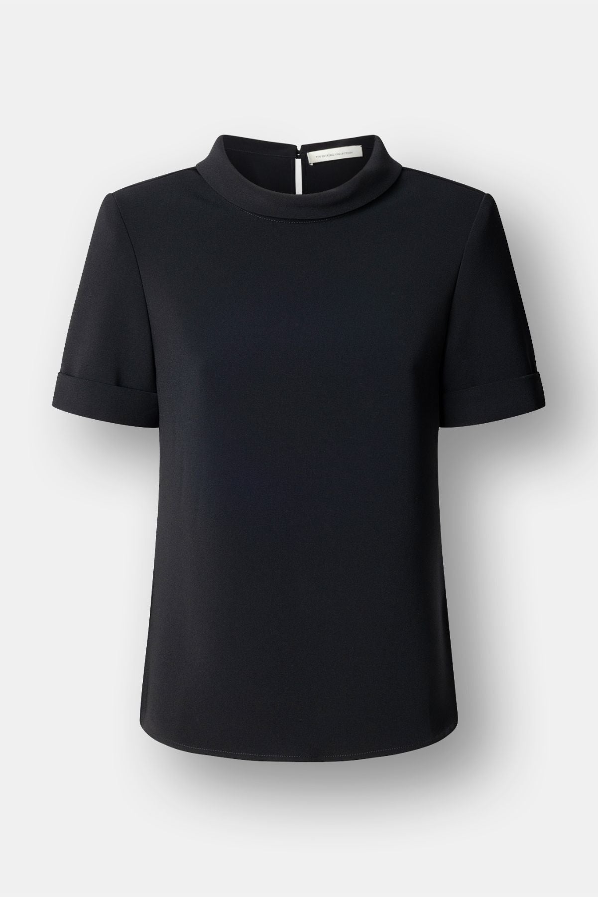 Black Perkins Collar Top - Limited Edition - THE EXTREME COLLECTION