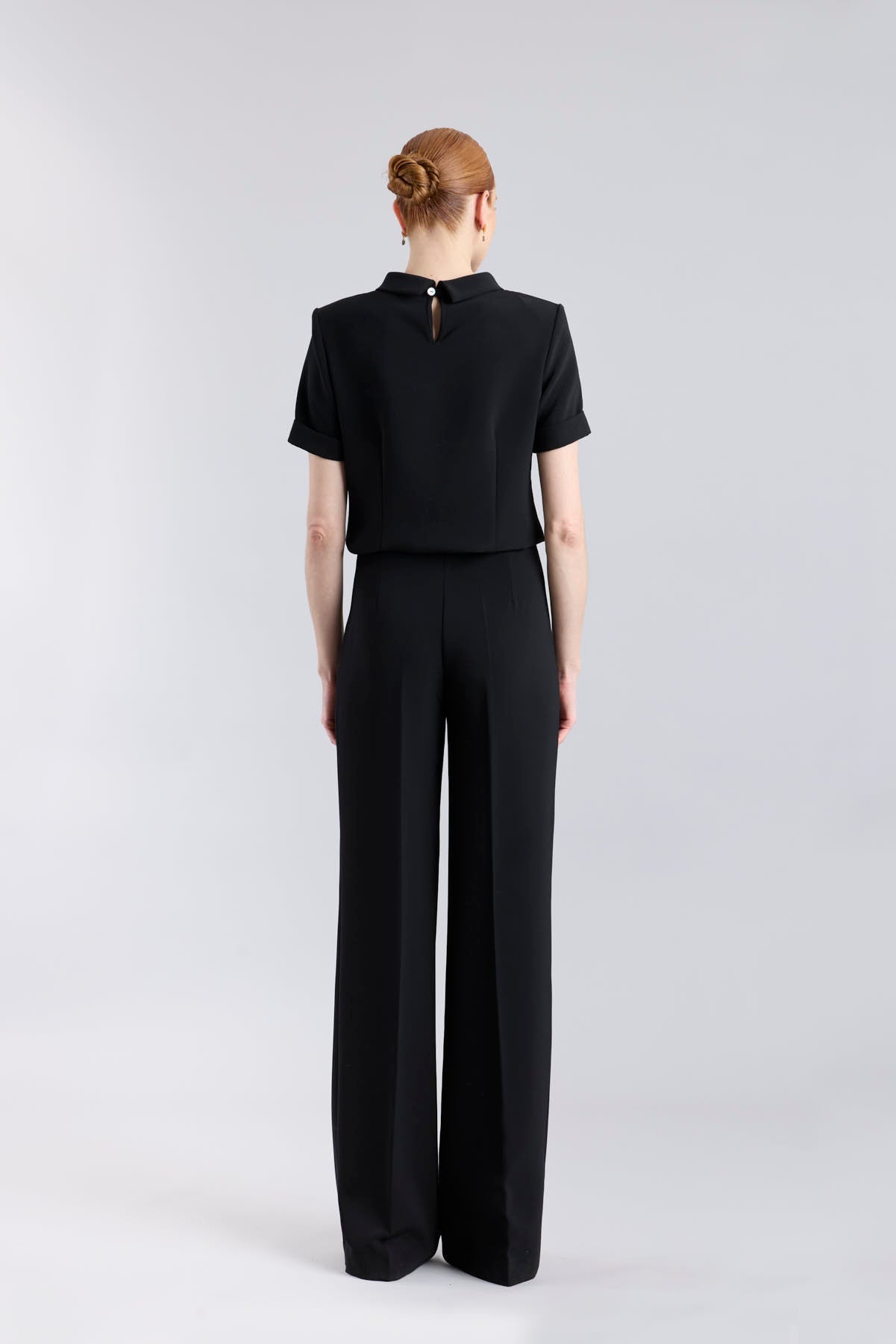Black Perkins Collar Top - Limited Edition - THE EXTREME COLLECTION