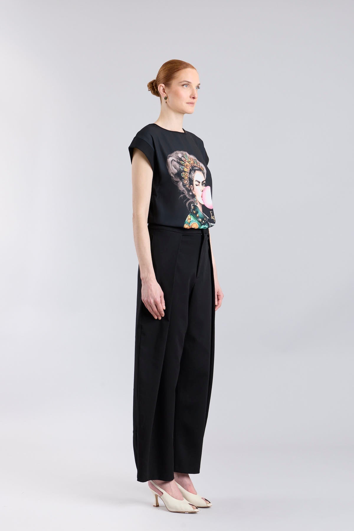 Black Printed T-Shirt Pink Balloon - Limited Edition - THE EXTREME COLLECTION