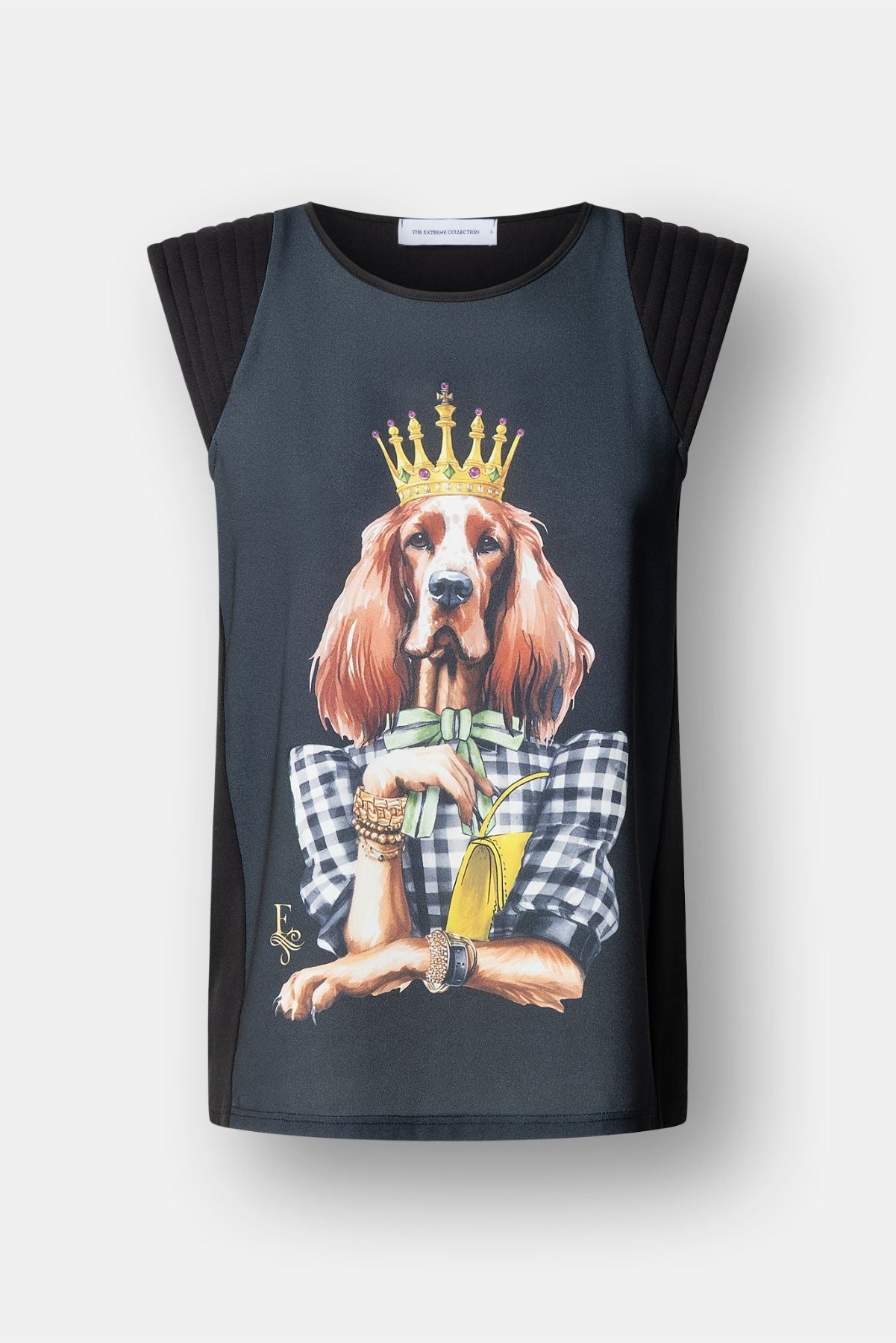 Black Setter Crown Print T-Shirt - Limited Edition - THE EXTREME COLLECTION