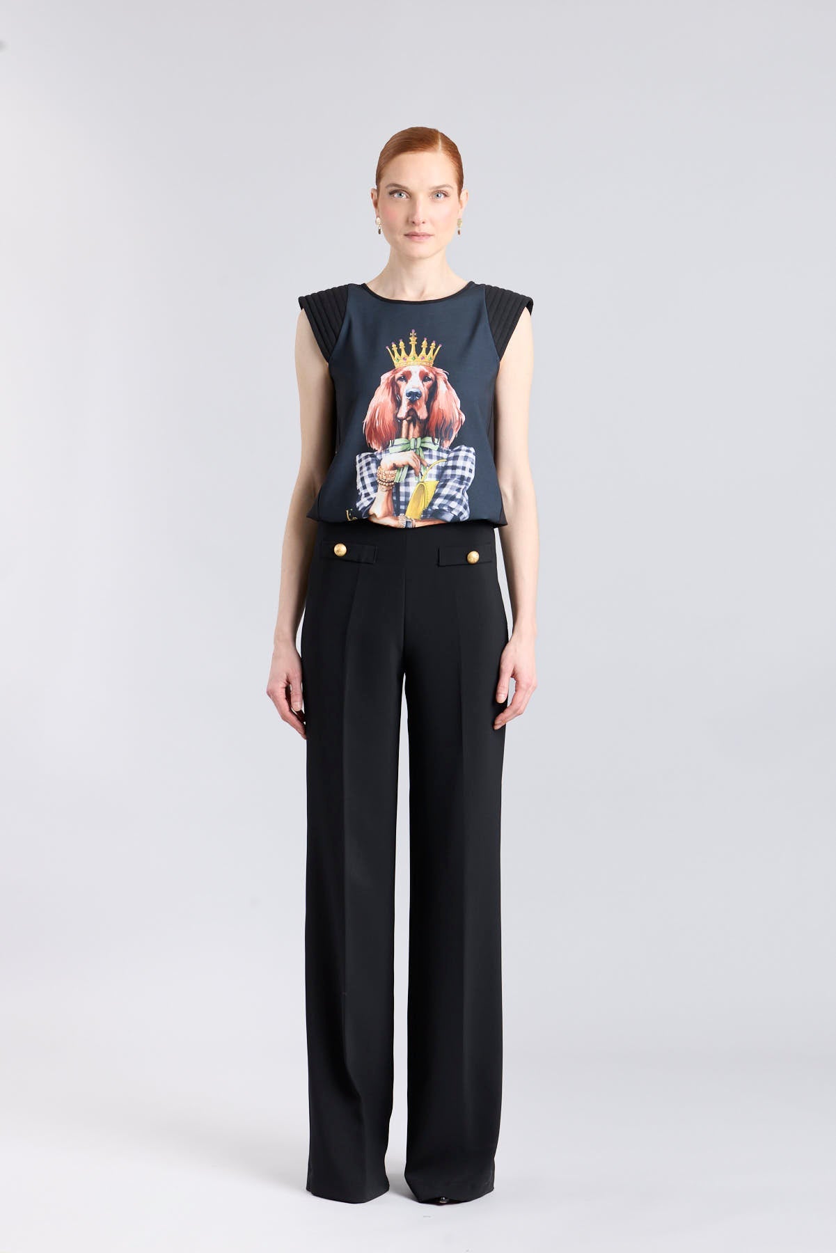 Black Setter Crown Print T-Shirt - Limited Edition - THE EXTREME COLLECTION