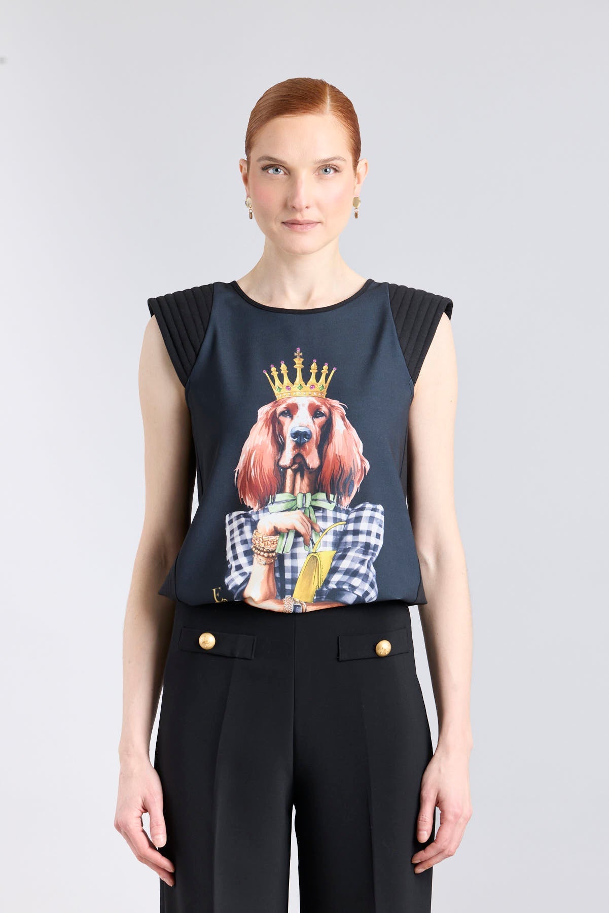 Black Setter Crown Print T-Shirt - Limited Edition - THE EXTREME COLLECTION