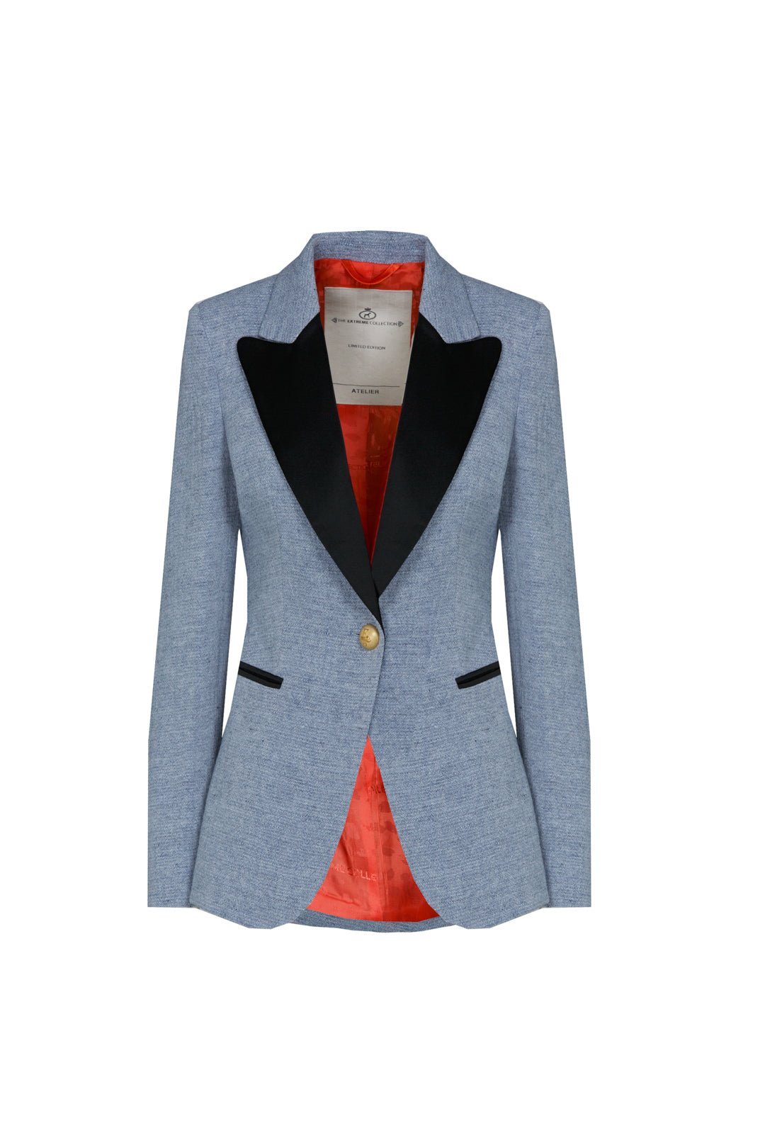 BLAZER AZUL SOLAPA NEGRO CIPRIANI - THE EXTREME COLLECTION