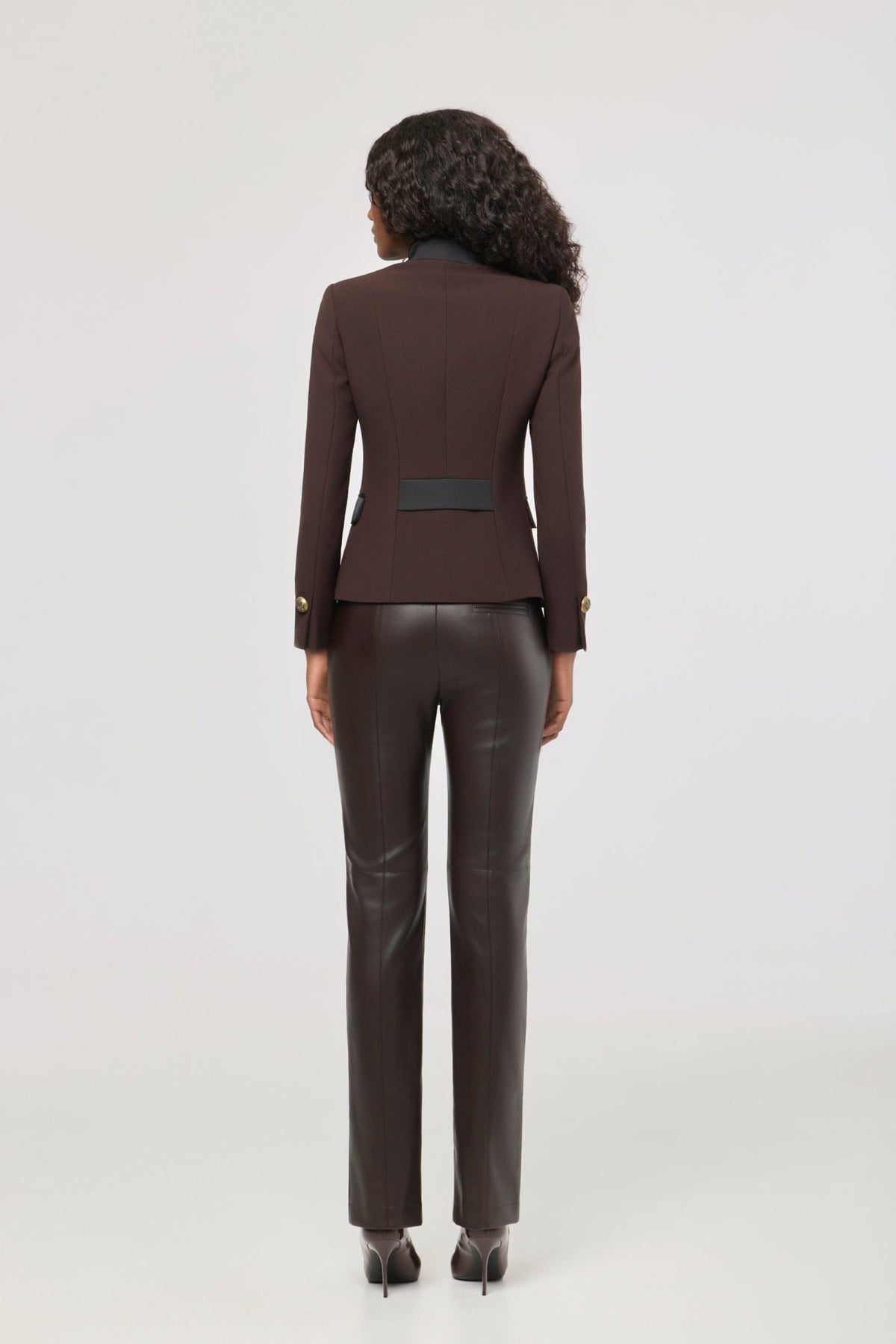 Brown Gold-Embroidered Blazer James Jacket - Limited Edition - THE EXTREME COLLECTION