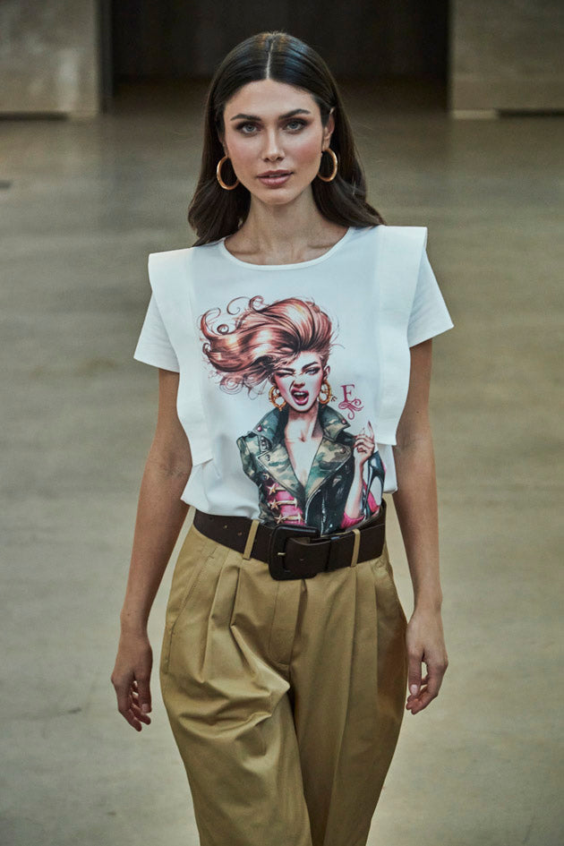 STILETTO WHITE T-SHIRT