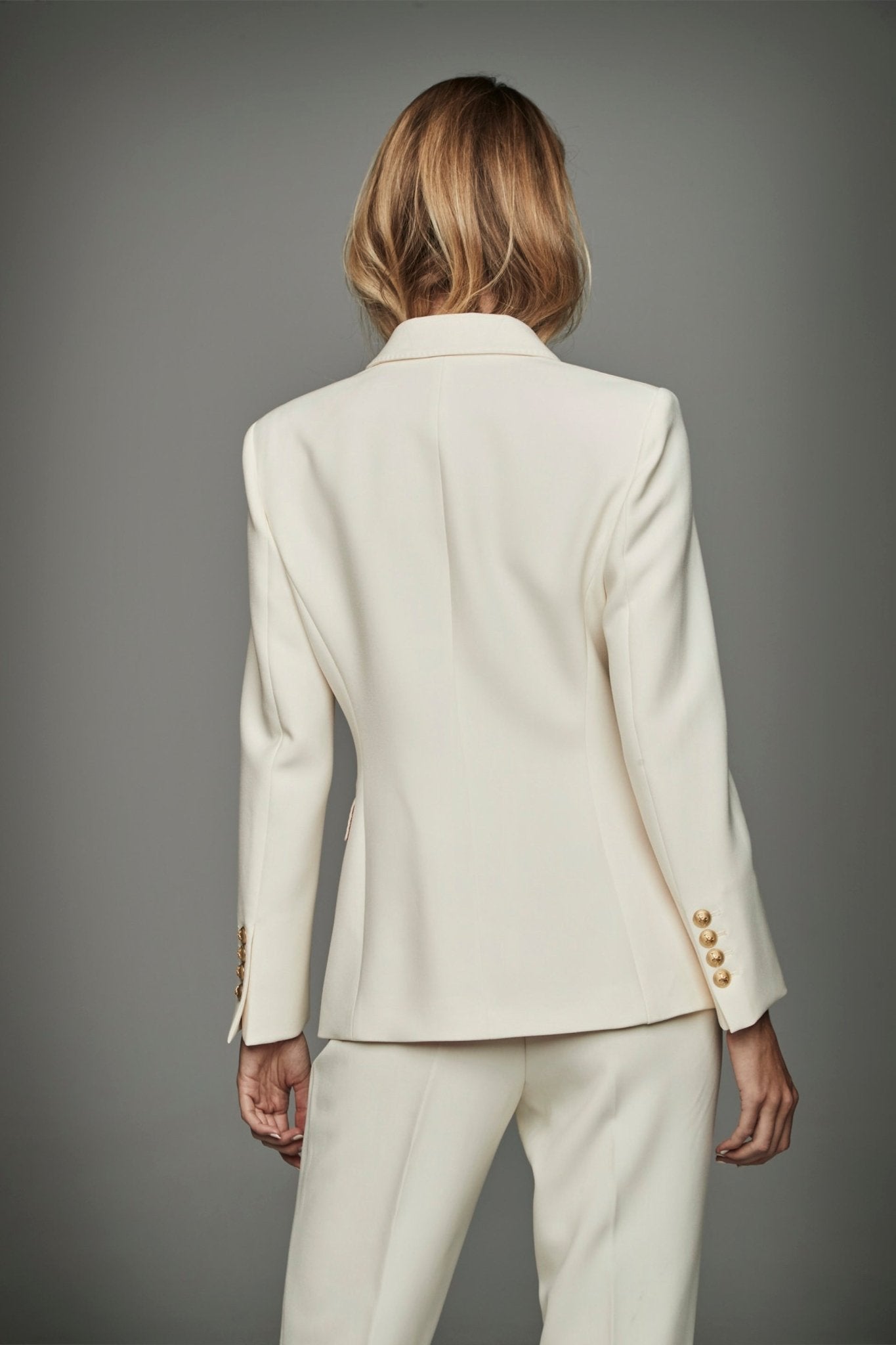 CHLOE OFF - WHITE DOUBLE - BREASTED BLAZER - THE EXTREME COLLECTION