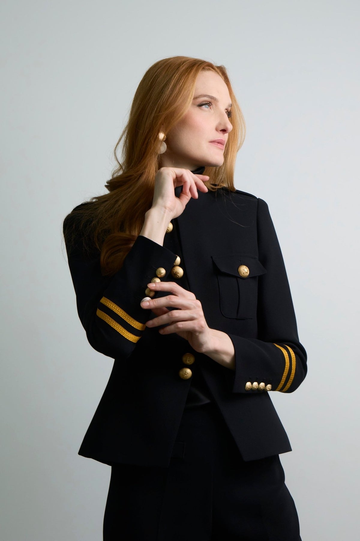 Claudia London Black Blazer with Gold Braid - Limited Edition - THE EXTREME COLLECTION