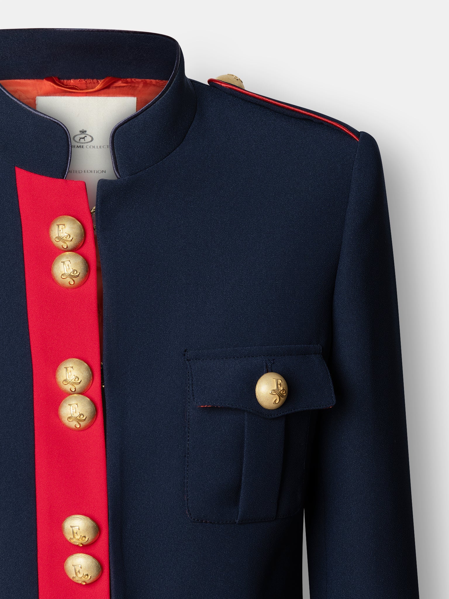 CLAUDIA LONDON NAVY MILITARY BLAZER - THE EXTREME COLLECTION