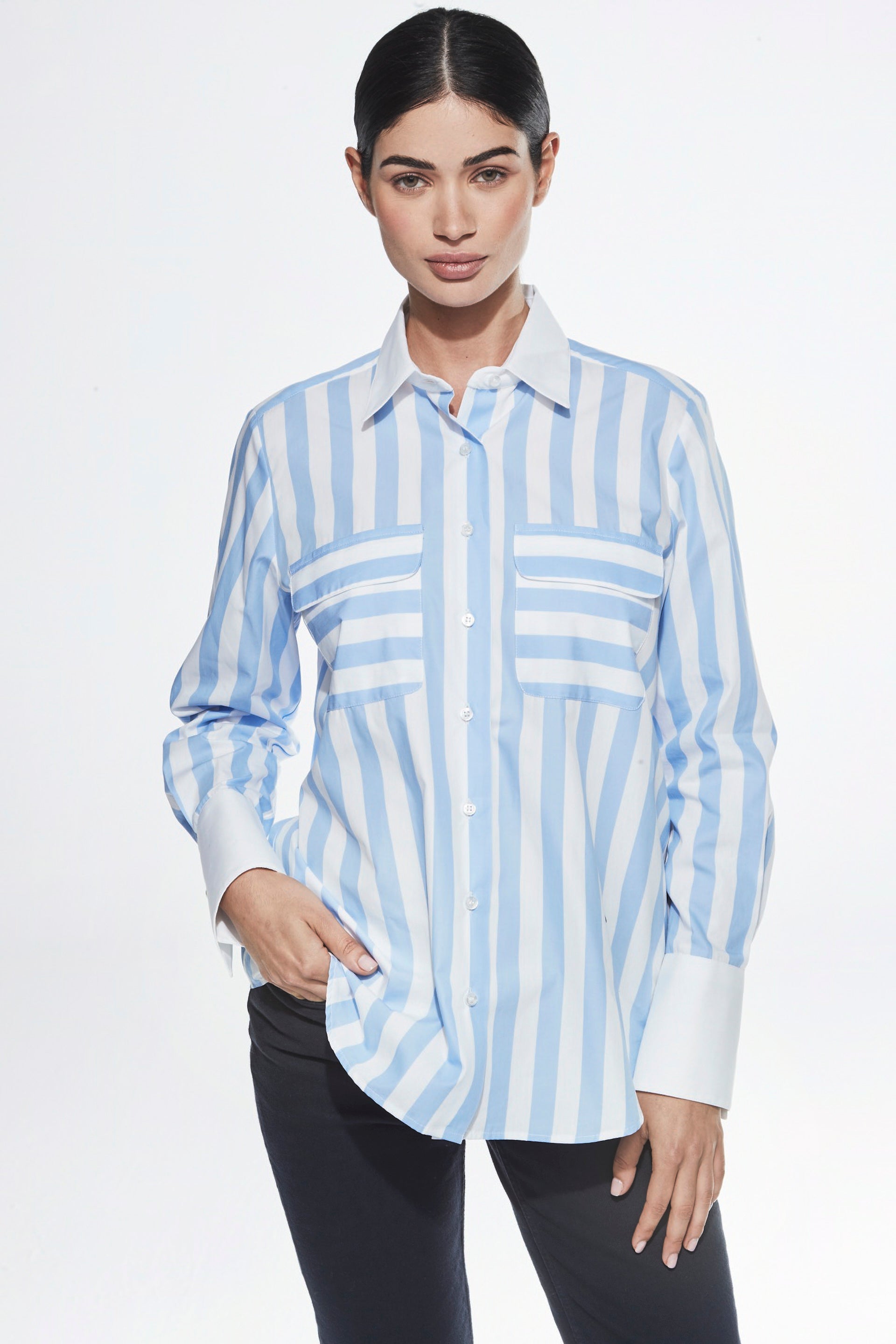 GABRIELLE STRIPED SHIRT