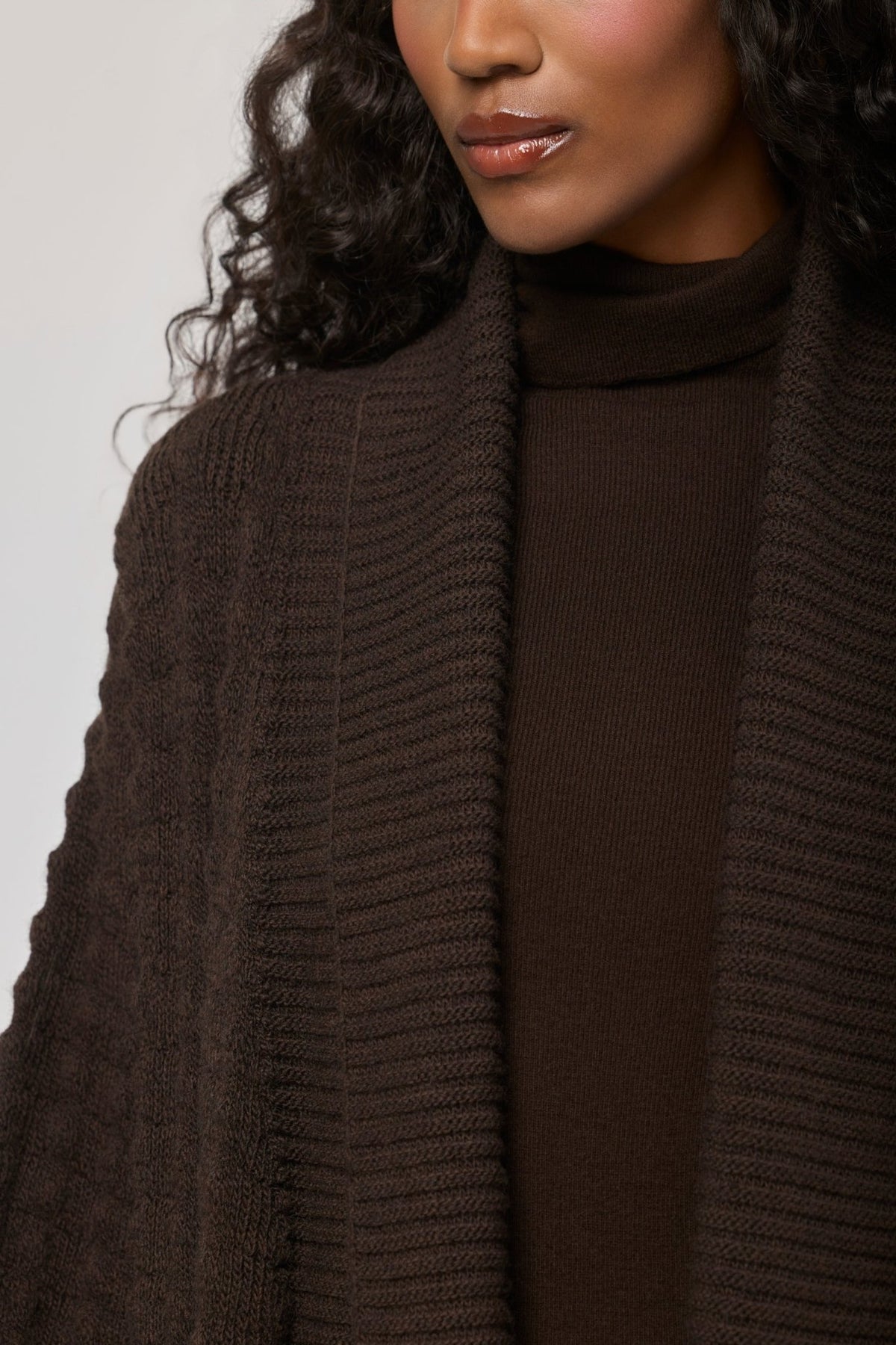 Dominic Long Brown Knit Cardigan - Limited Edition - THE EXTREME COLLECTION