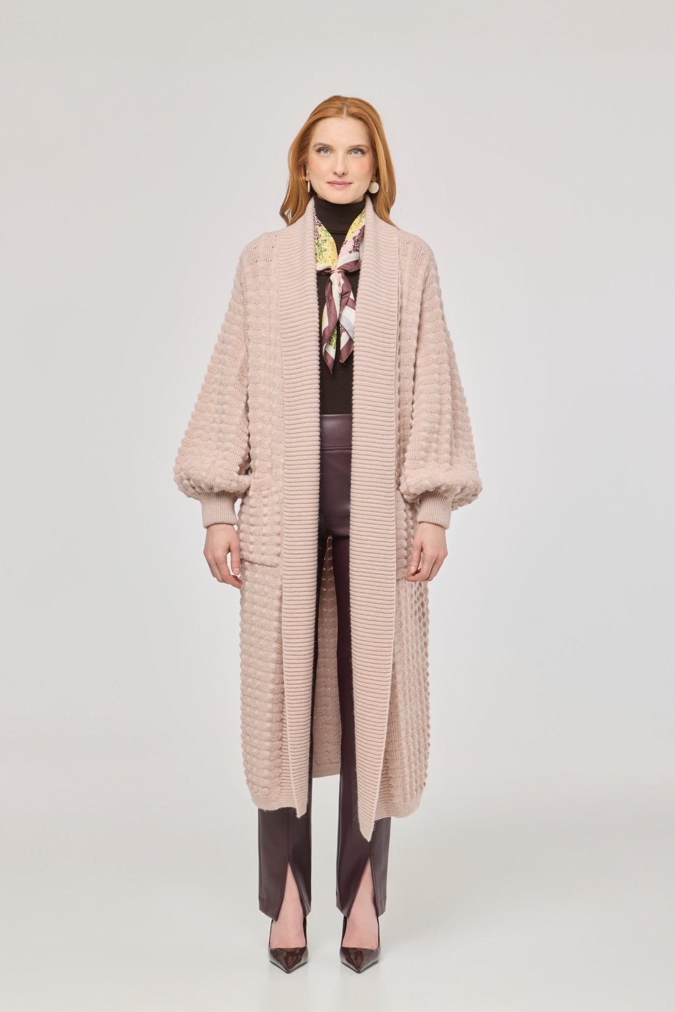 Dominic Long Pink Knit Cardigan - Limited Edition - THE EXTREME COLLECTION