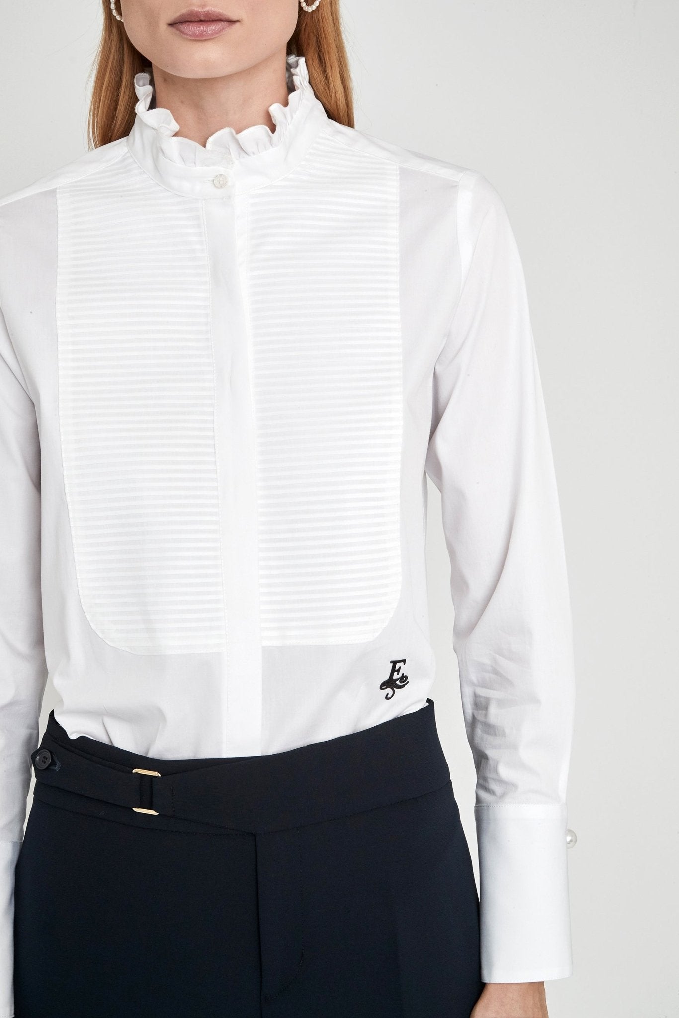 Duncan White Pintuck Shirt - THE EXTREME COLLECTION