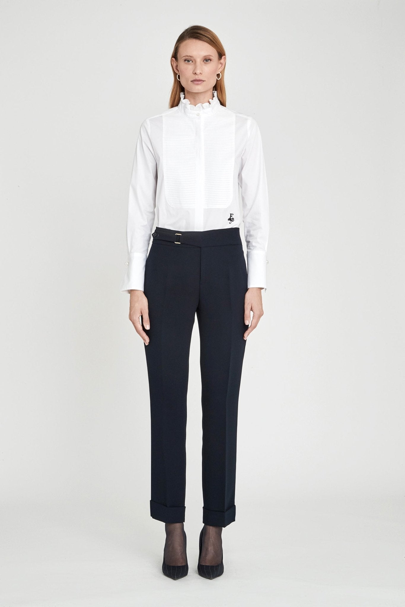 Duncan White Pintuck Shirt - THE EXTREME COLLECTION