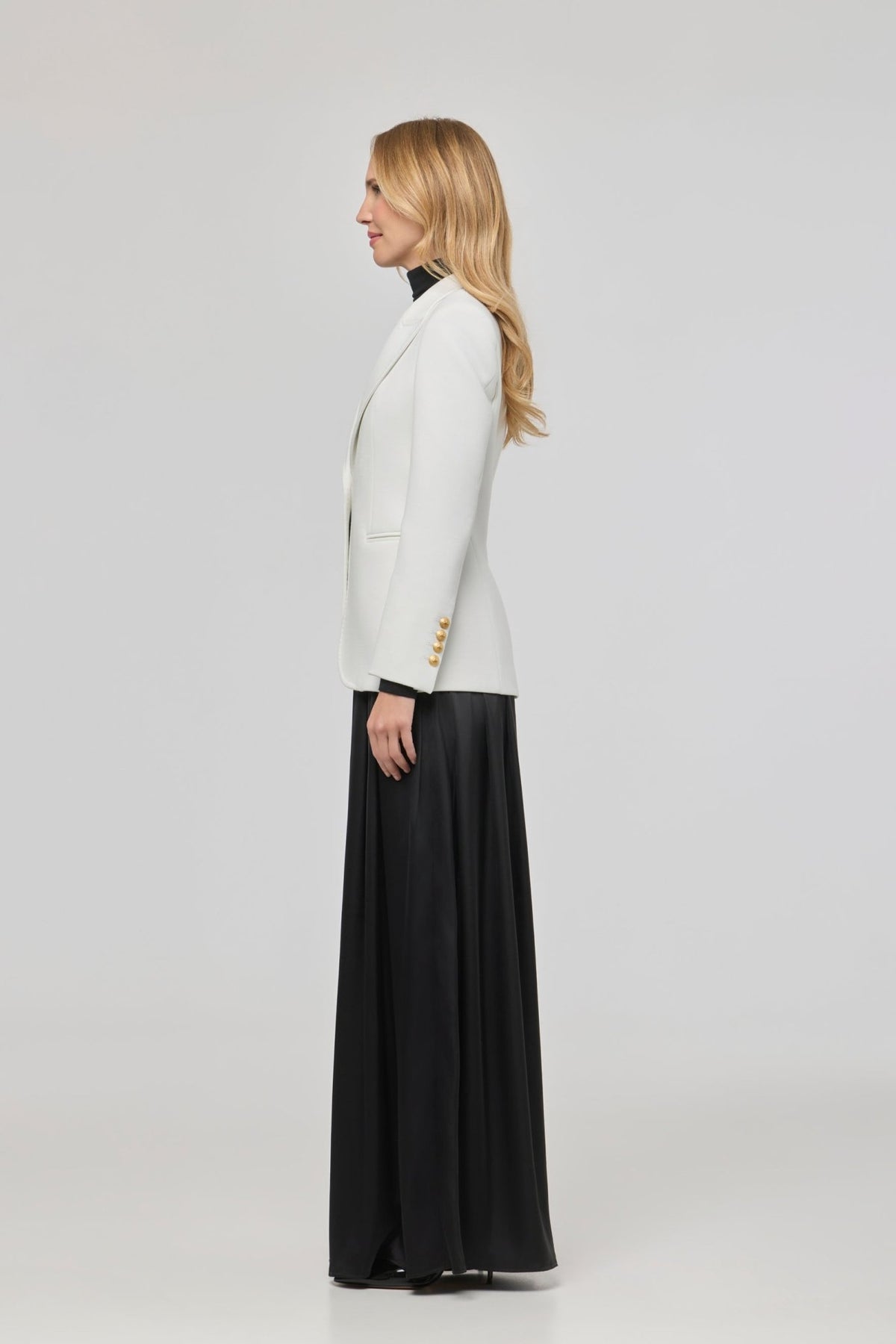 Garcia Vintage 01 White Blazer with Pick Stitch Lapel - Limited Edition - THE EXTREME COLLECTION