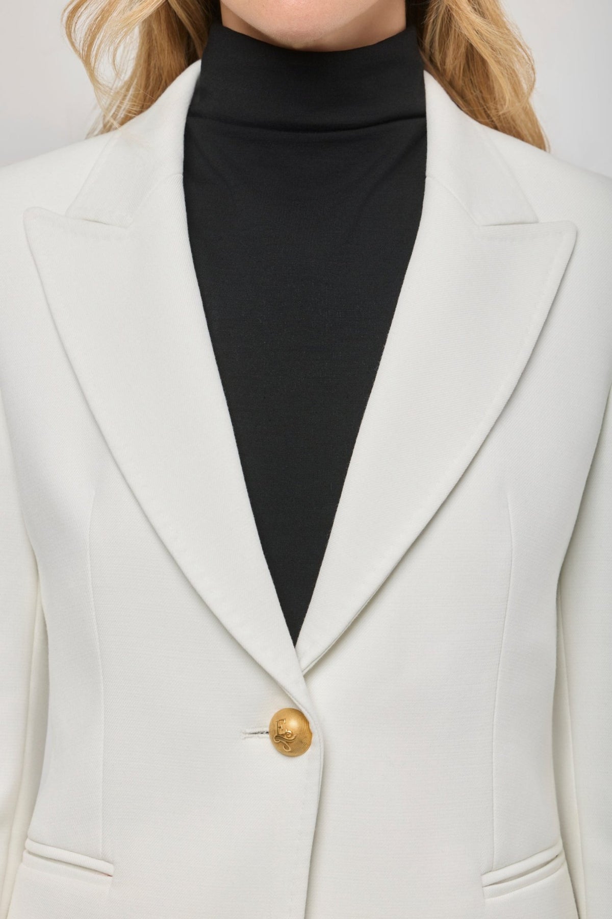 Garcia Vintage 01 White Blazer with Pick Stitch Lapel - Limited Edition - THE EXTREME COLLECTION