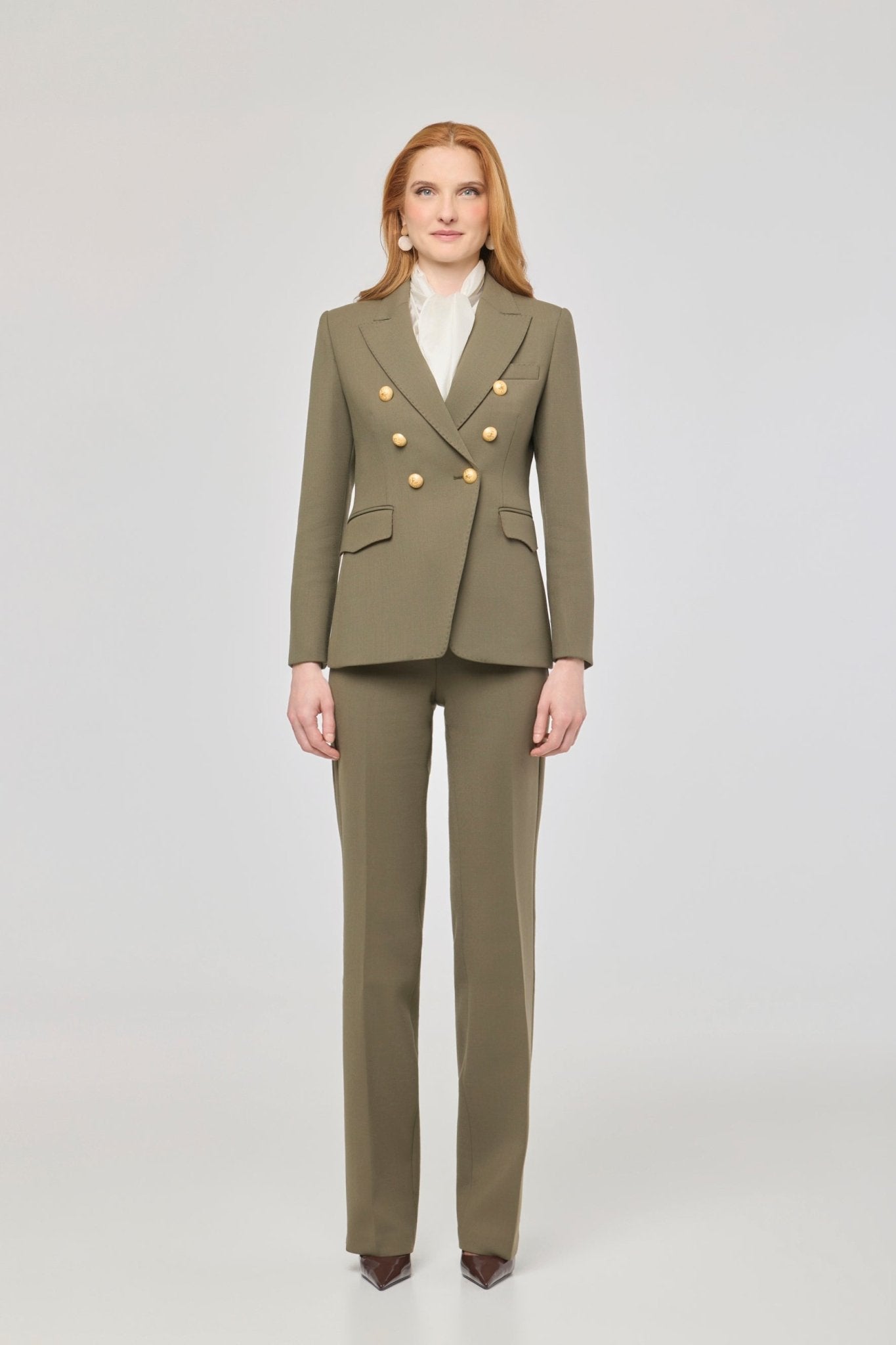 Garcia Vintage 02 Green Double-Breasted Blazer - Limited Edition - THE EXTREME COLLECTION