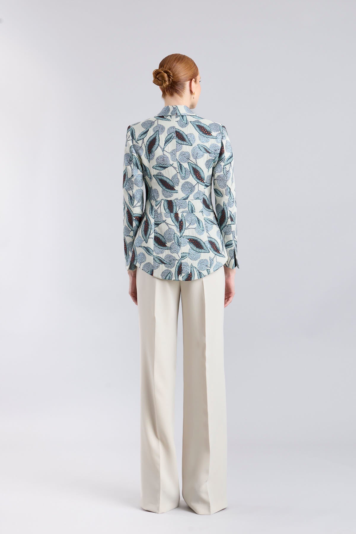 Gilberta Blue Floral Tailored Blazer - Limited Edition - THE EXTREME COLLECTION